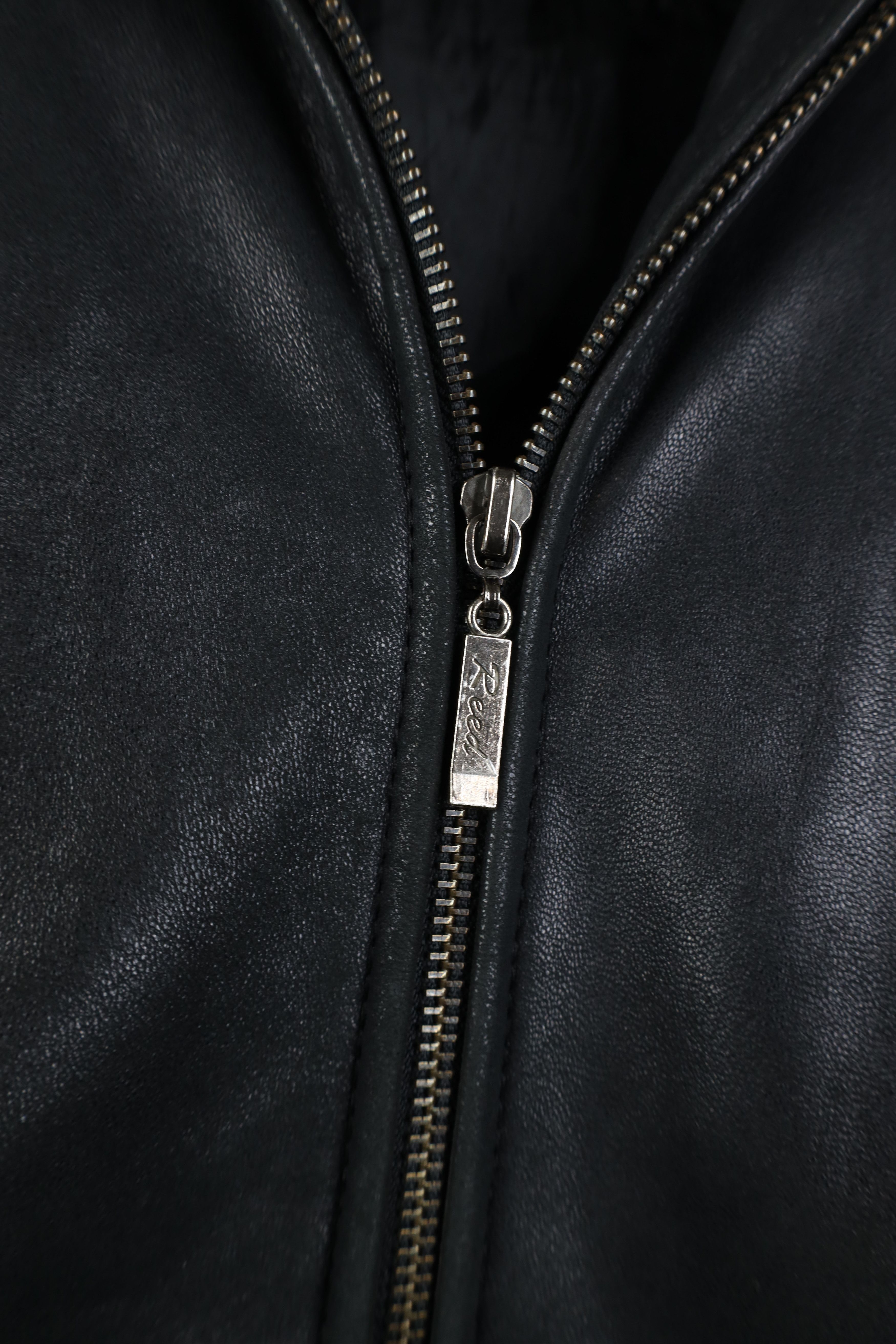Vintage Vintage 90s Streetwear Leather Fur Trim Hooded Jacket Black Size L / US 10 / IT 46 - 4 Thumbnail