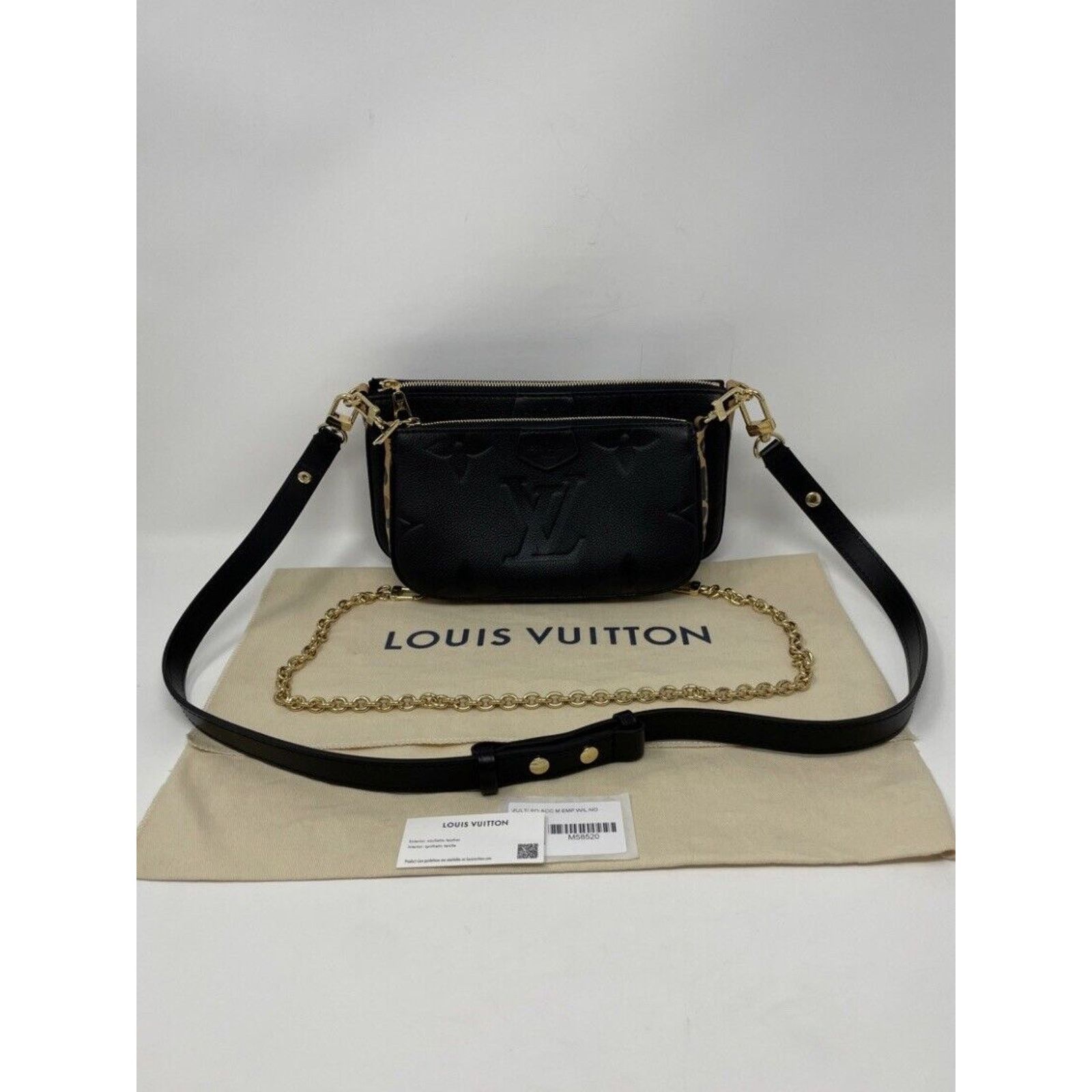Louis Vuitton Louis Vuitton Wild At Heart Multi Pochette Accessoires Black Size ONE SIZE - 3 Thumbnail
