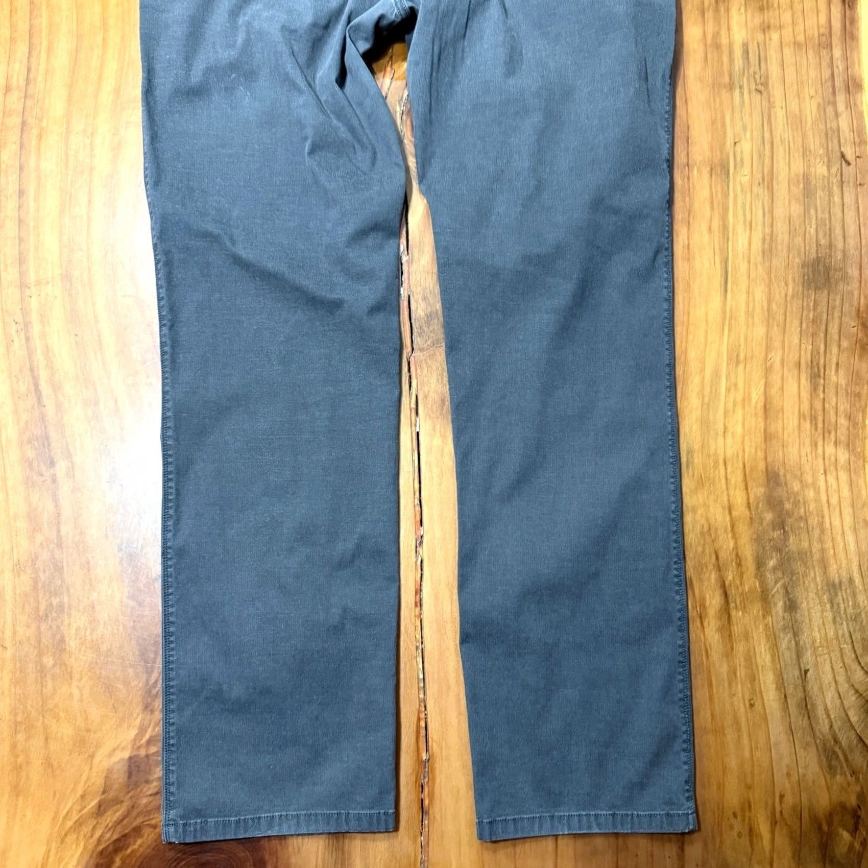 Prana prAna Mens Pants 35x30 Gray Cotton Straight 5-Pocket Chino Vintage No Size US 35 - 6 Thumbnail
