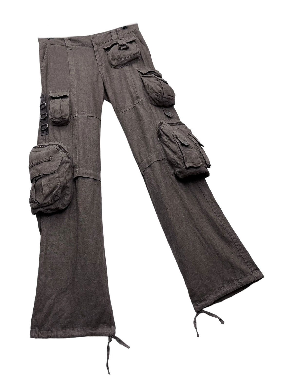 Attachment 🔥ENCHANTEMENT 3-D Multipocket Cotton Linen Cargo GOA Style Size 29" - 3 Thumbnail