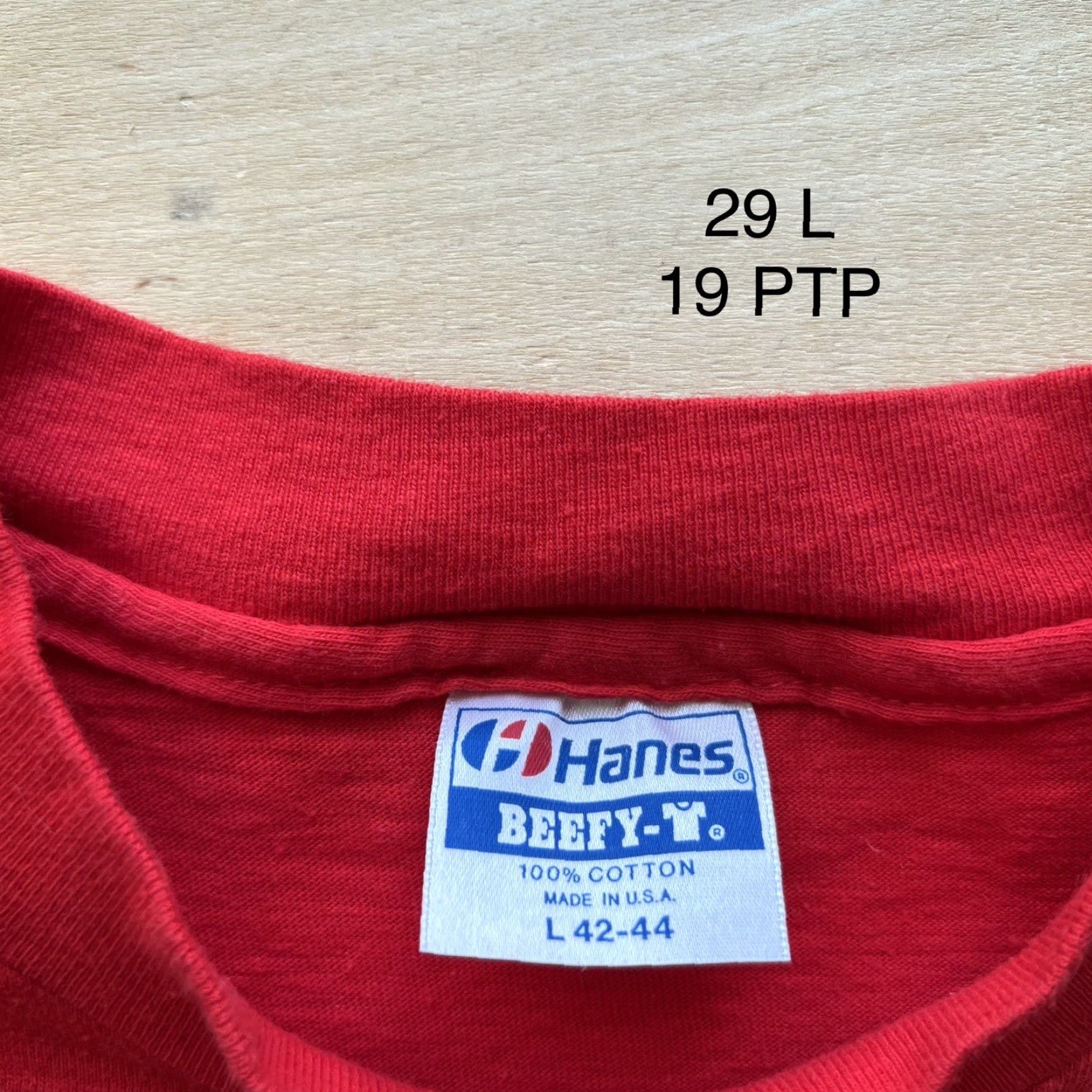 Vintage VINTAGE Team USA Shirt Large Red 80s Art USA Men T-Shirt Crew Neck Long Sleeve Knit Cotton Logo Print Overall Size US L / EU 52-54 / 3 - 6 Thumbnail