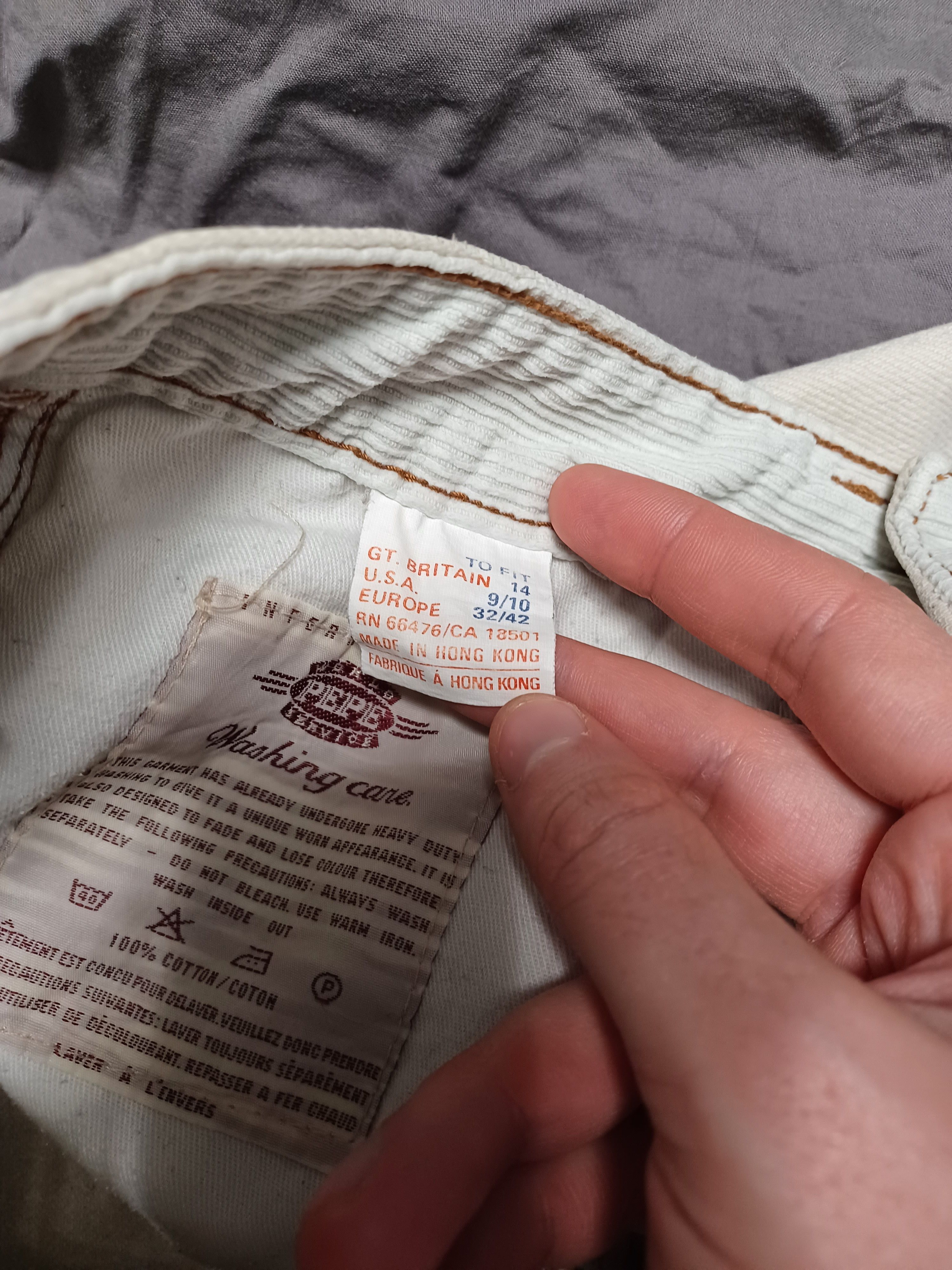 Pepe Jeans PEPE JEANS VINTAGE 90S MADE IN HONG KONG WHITE DENIM Size US 29 - 7 Thumbnail
