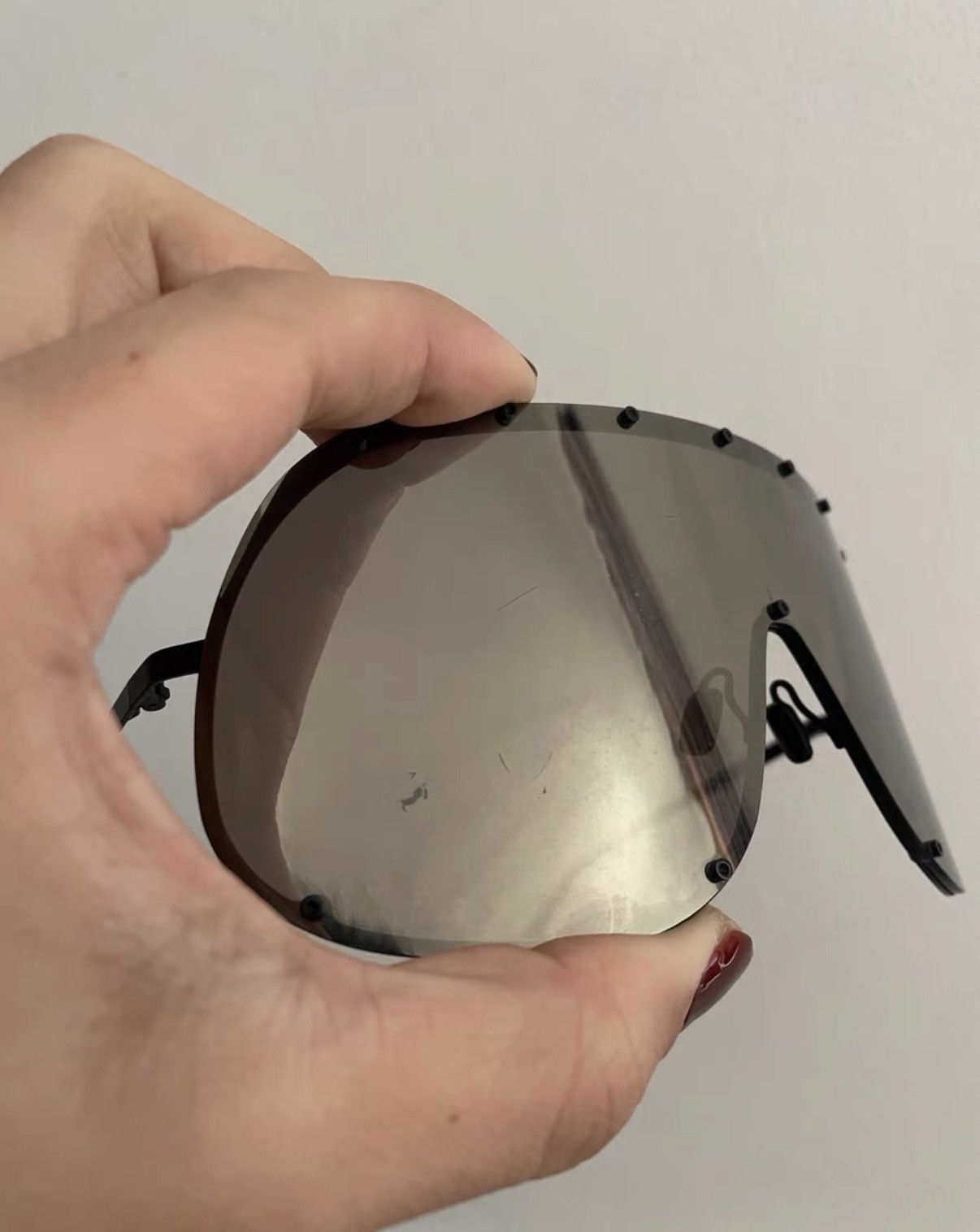 Rick Owens Rick Owens MASK Mask Mirror Oversized Sunglasses Size ONE SIZE - 3 Thumbnail