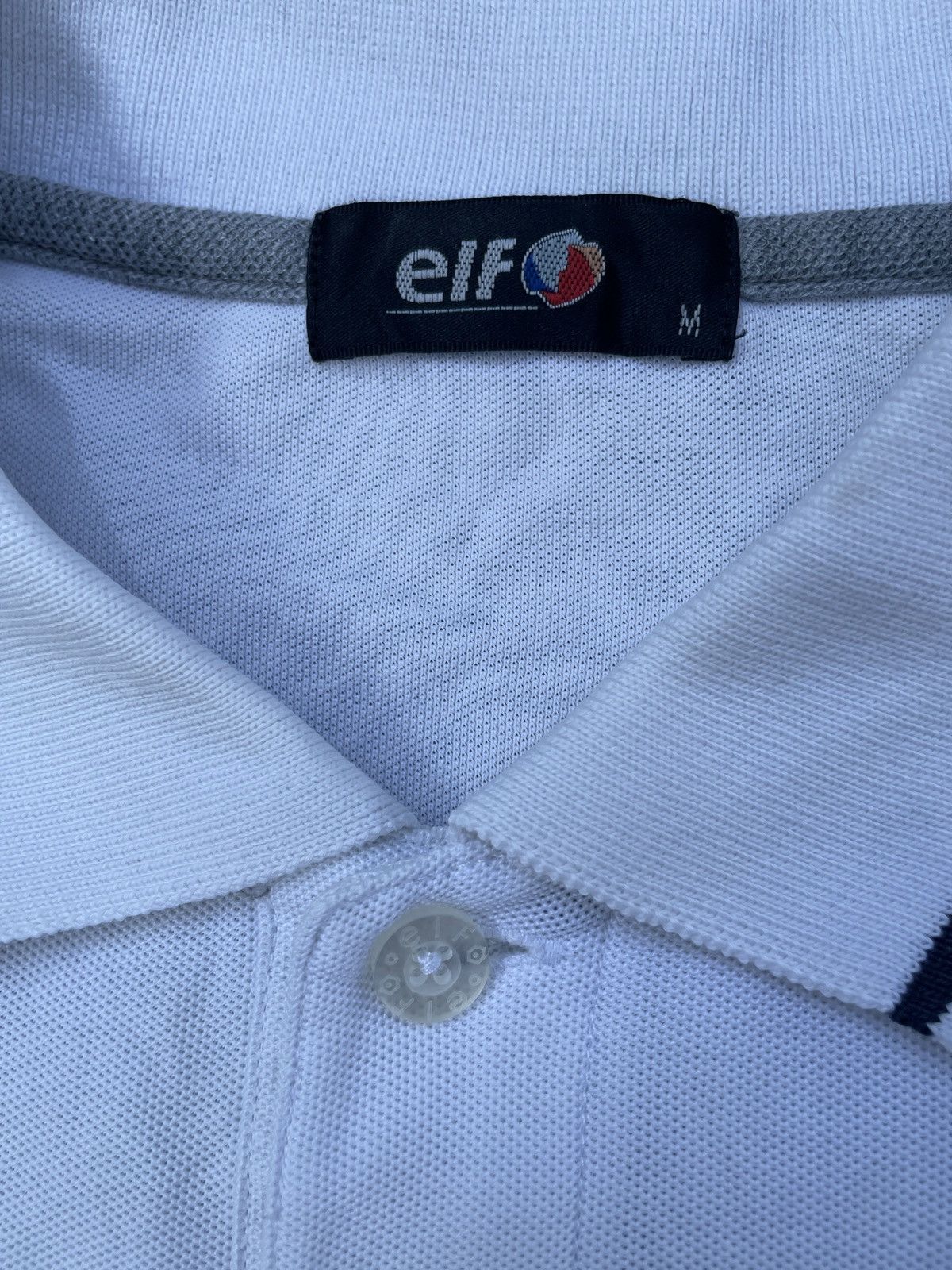 Japanese Brand Vintage 90s ELF Racing Shirt Long Sleeve Polo Rugby Size US M / EU 48-50 / 2 - 5 Thumbnail