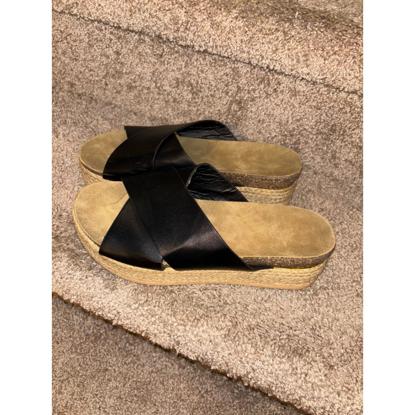 The Unbranded Brand Women's Size 40 ( US 9/9.5) Espadrille Leather Sandals Size US 9 / IT 39 - 2 Thumbnail