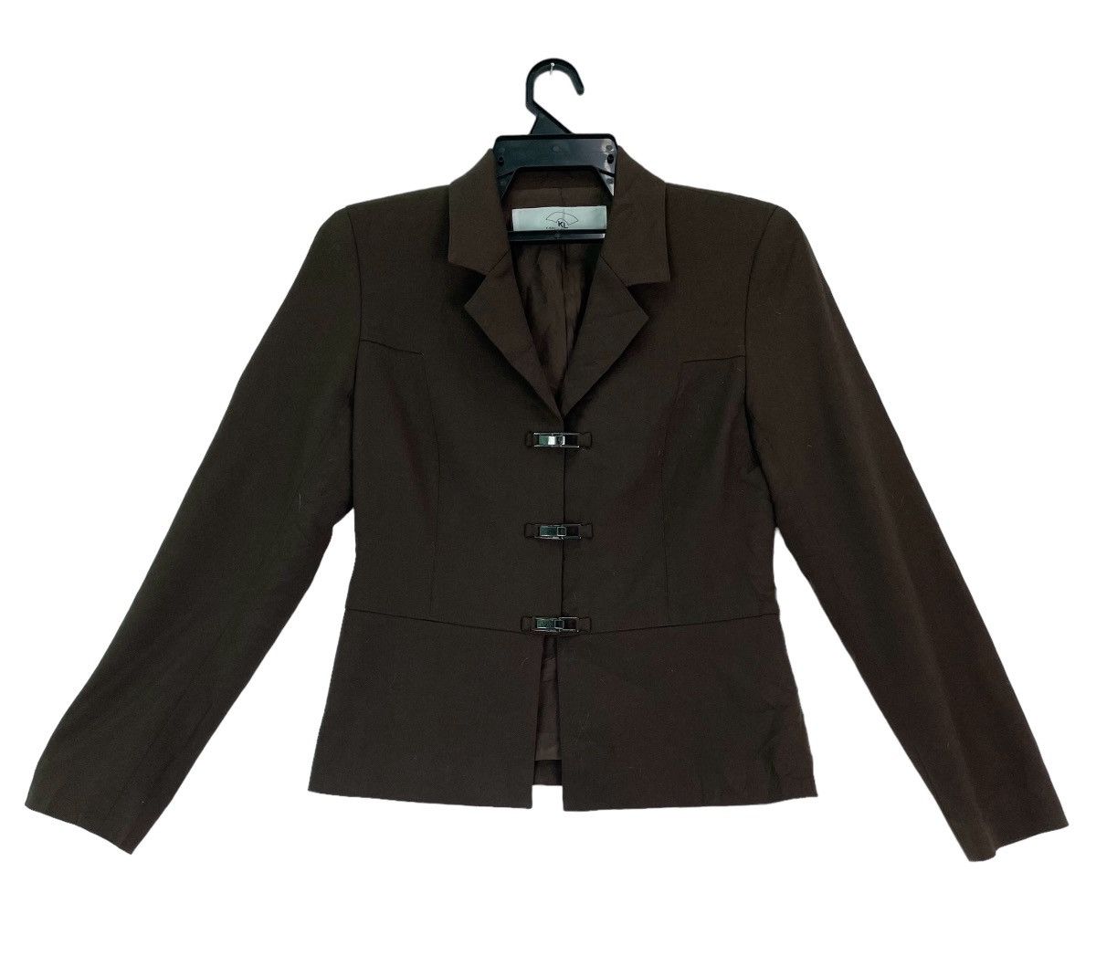 Karl Lagerfeld × Vintage Rare Karl Lagerfeld hook up button blazer jacket Size ONE SIZE - 1 Thumbnail