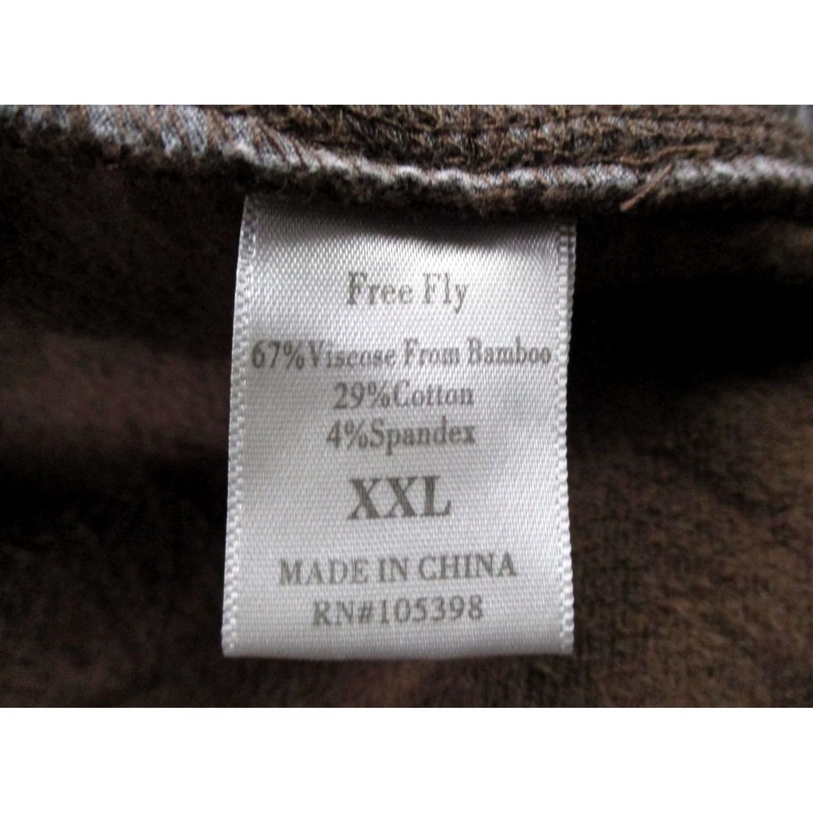 Vintage Free Fly Hoodie Womens 2XL Brown Bamboo Viscose Cotton Spandex Pullover Hooded Lightweight Activewear Pullover Women 2XL Brown Size XXL / US 16-18 / IT 52-54 - 7 Thumbnail