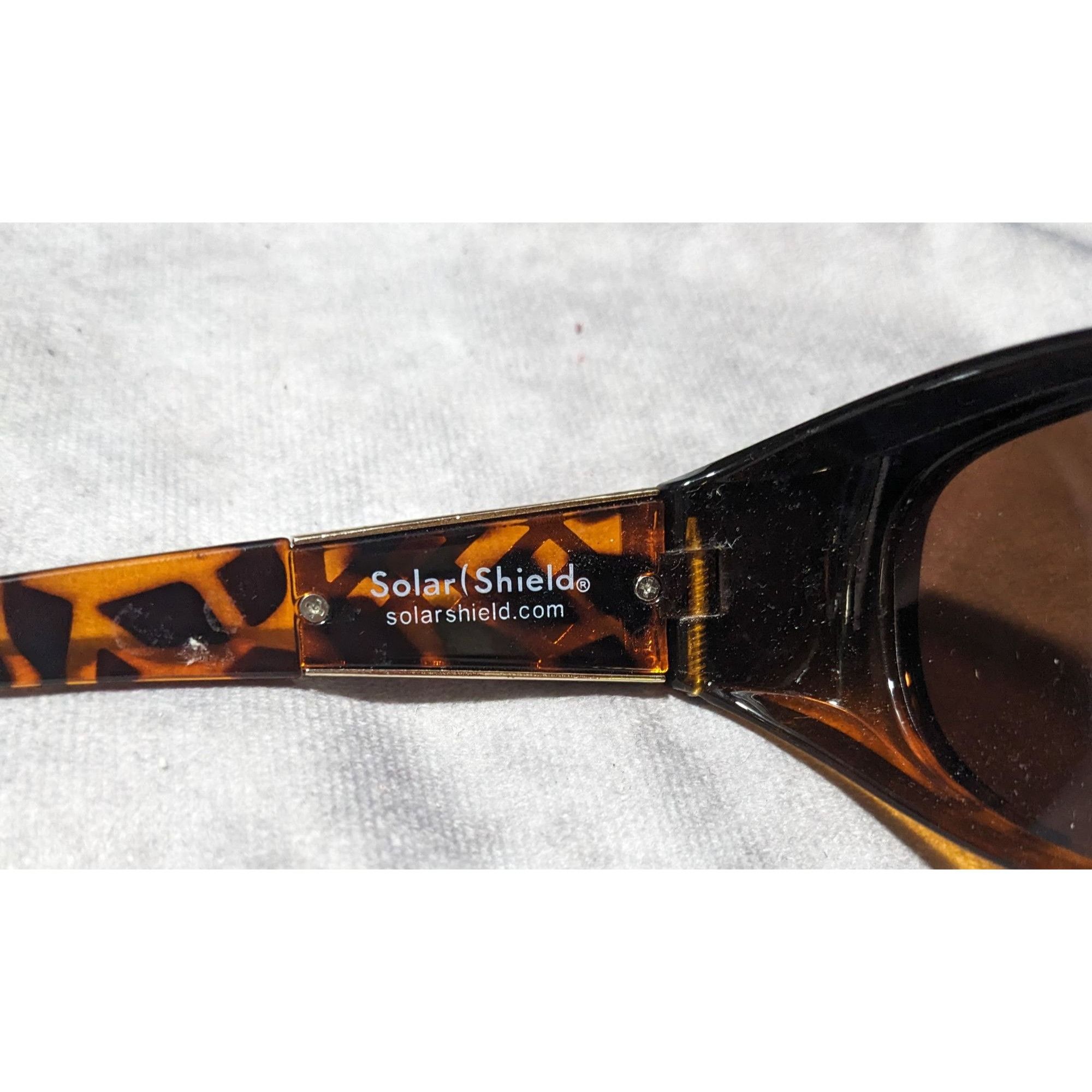 Other Solar Shield Retro Tortoise Gold Lattice Sunglasses Size ONE SIZE - 7 Thumbnail