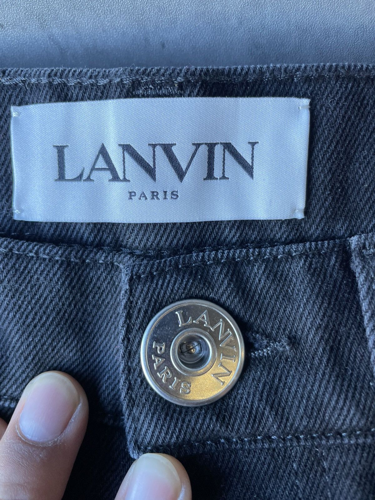 Gallery Dept. × Lanvin VERY CLEAN GALLERY DEPT. X LANVIN BLACK DENIM PANTS SIZE 30 Size US 30 / EU 46 - 4 Thumbnail
