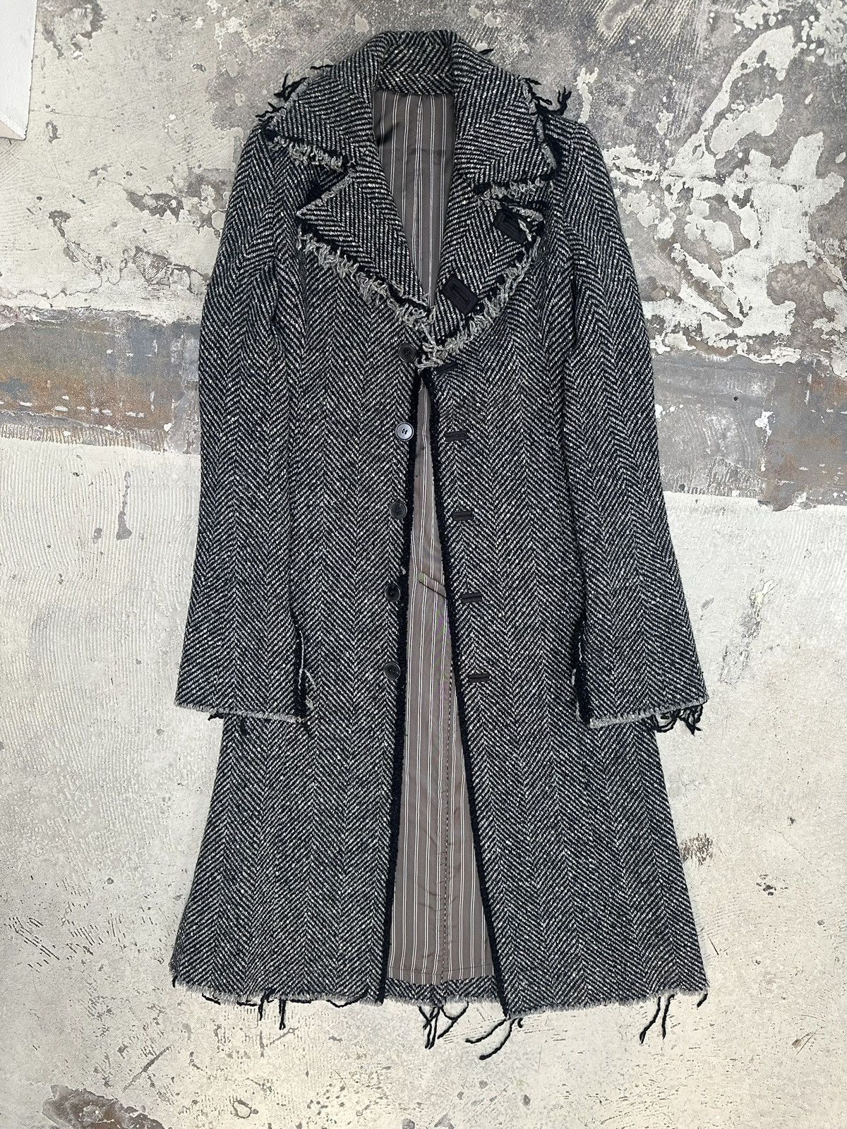 Japanese Brand Japanese designer Full Nelson Distressed wool long coat Size M / US 6-8 / IT 42-44 - 2 Thumbnail