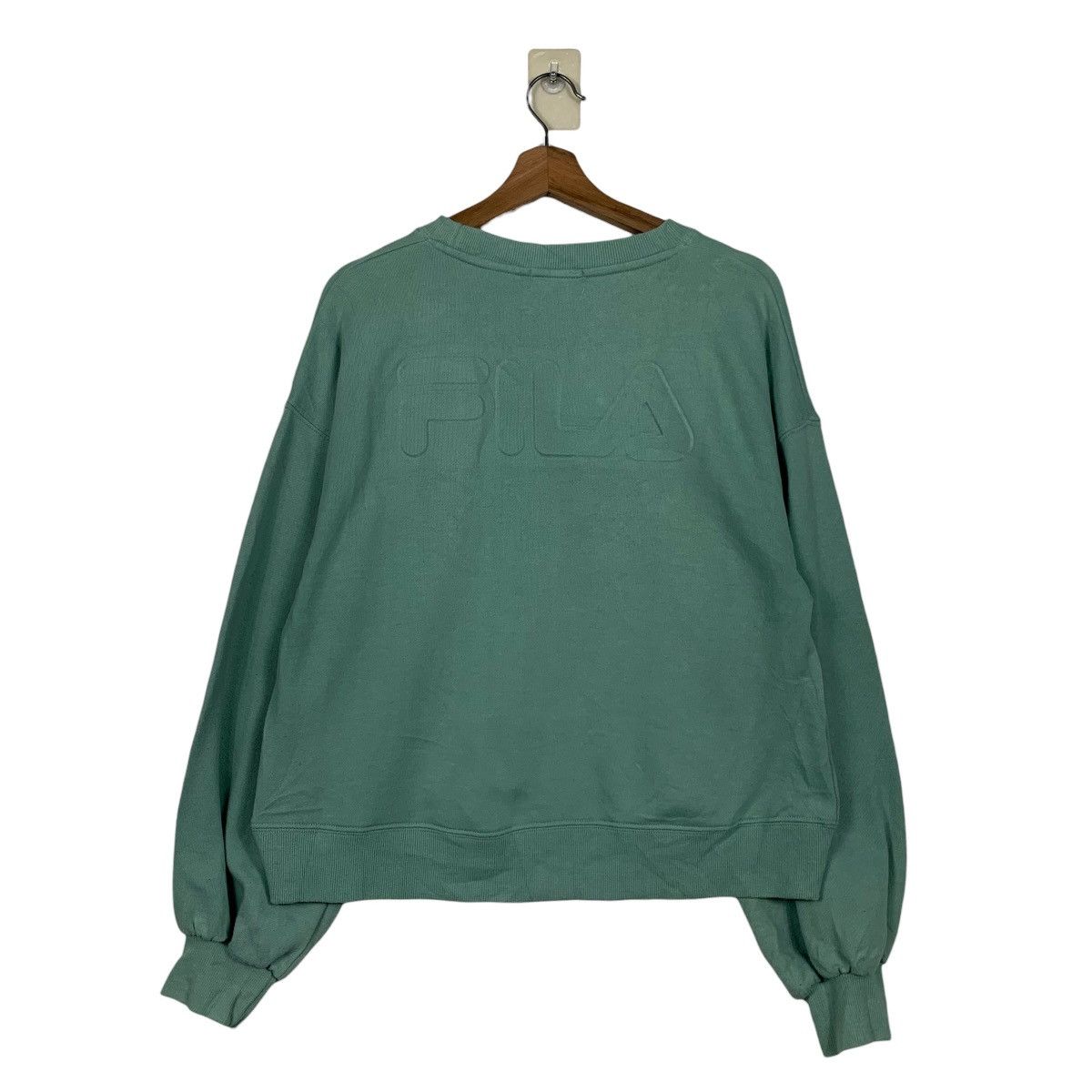 Fila FILA Embroidery Center Logo Crewneck Sweatshirt #3599-C165 Size L / US 10 / IT 46 - 12 Thumbnail