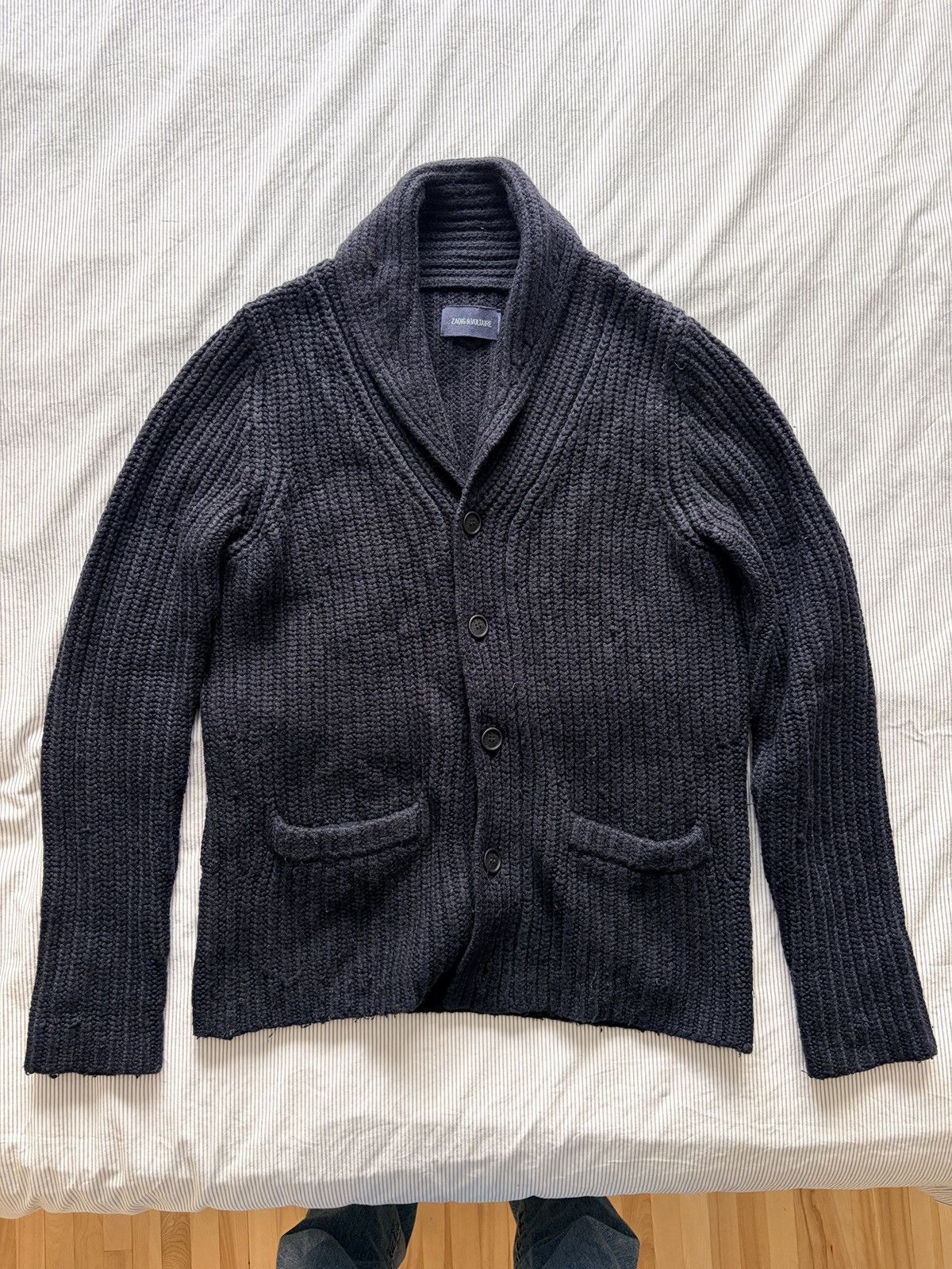Zadig & Voltaire Zadig & Voltaire Navy Cardigan Size US M / EU 48-50 / 2 - 1 Thumbnail