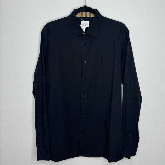 Burberry Burberry Sherfield Equestrian Knight Stretch Button Up Shirt Size US M / EU 48-50 / 2 - 1 Thumbnail