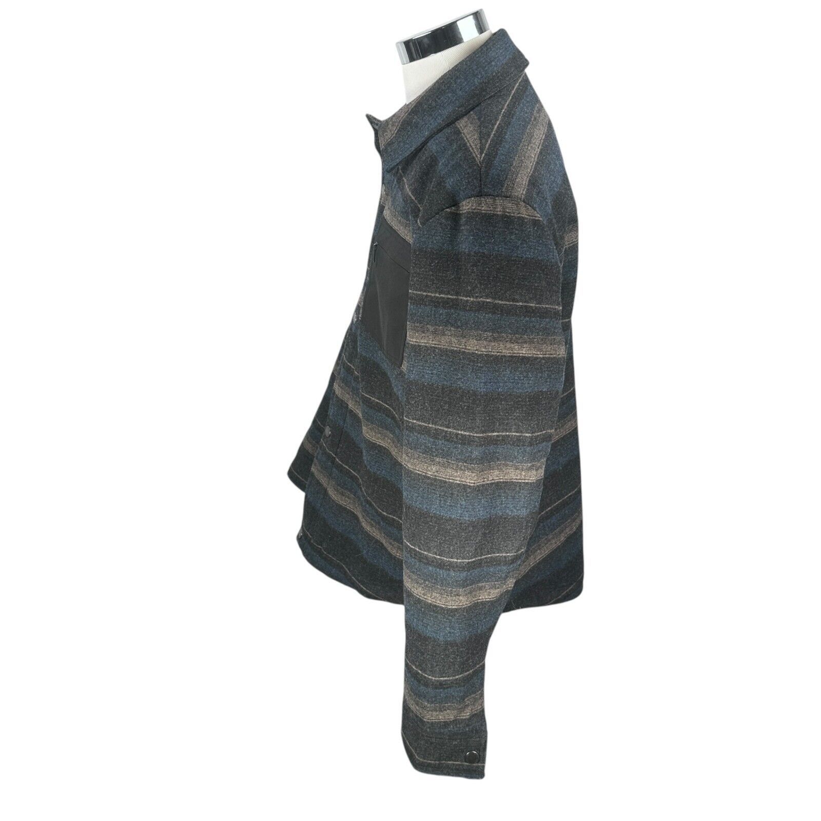Pendleton Pendleton Jacket Men’s XL Blue Tan Gray Striped Wool Blend Size US XL / EU 56 / 4 - 4 Thumbnail