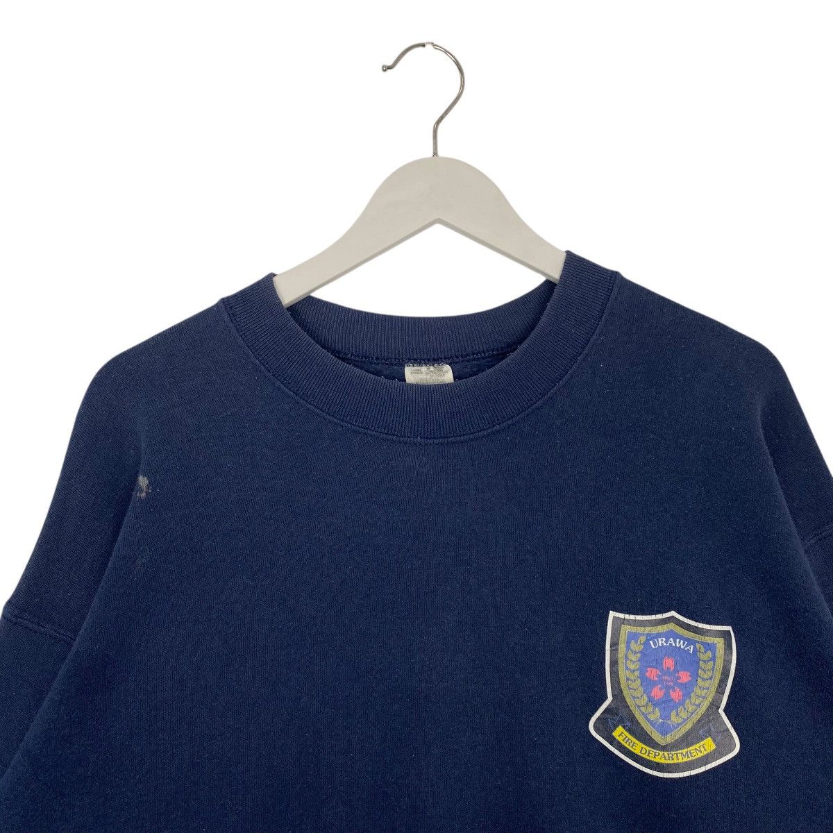 Vintage Vintage Fruit Of The Loom Sweatshirt Navy Blue Size L Size US L / EU 52-54 / 3 - 4 Thumbnail