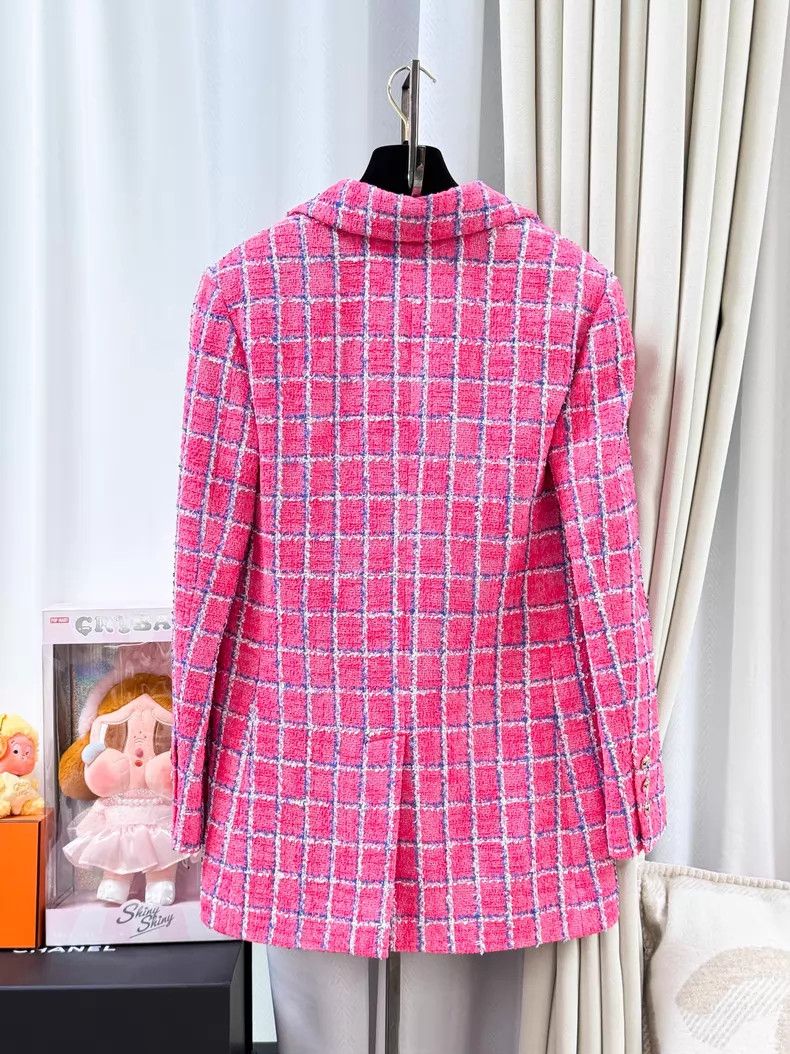 Chanel Chanel Pin blue and white plaid double C diamond buckle la Size XXS / US 00 / IT 34 - 3 Thumbnail