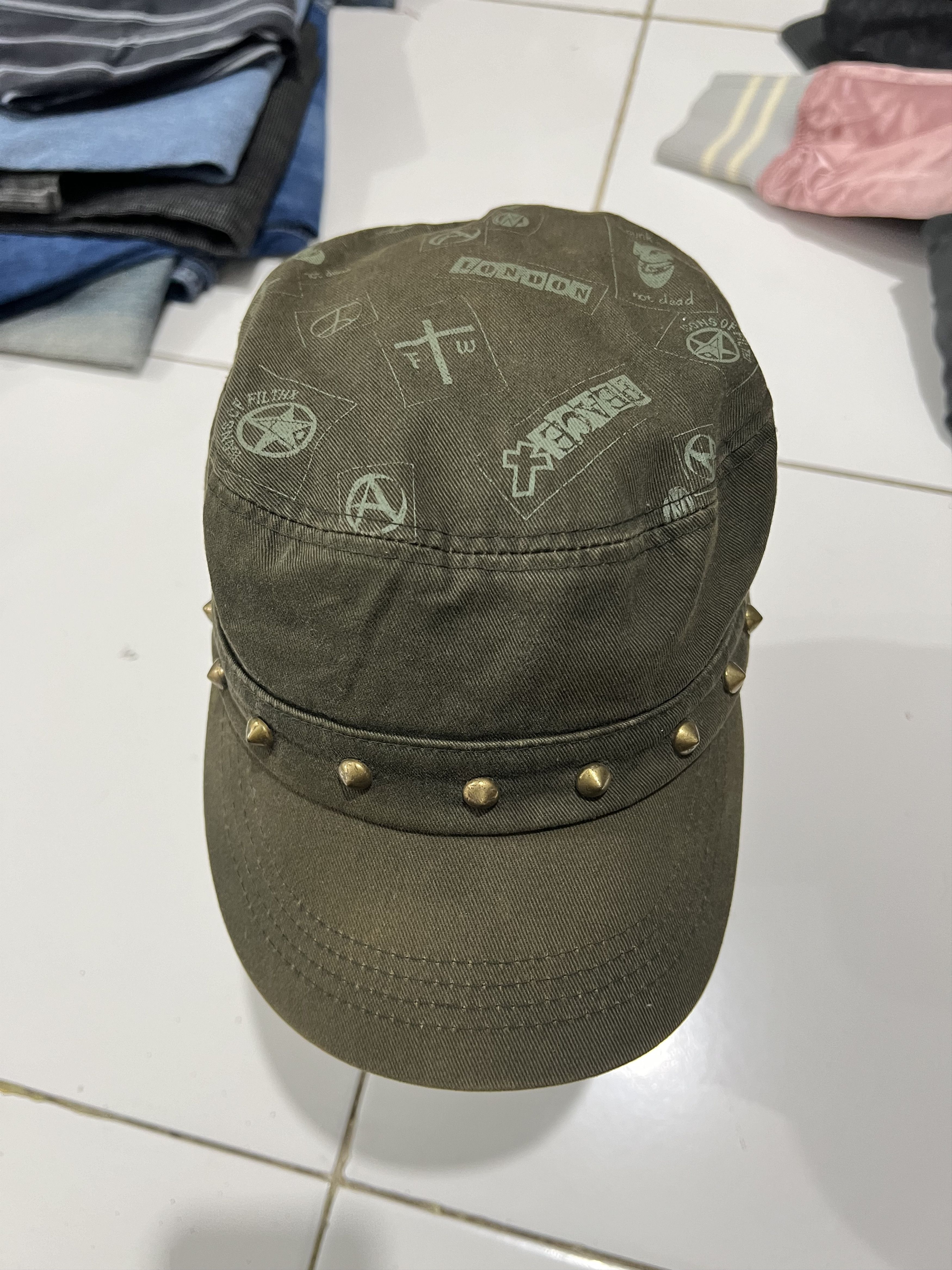If Six Was Nine × Japanese Brand × Le Grande Bleu (L.G.B.) Y2K Cadet Hat Hysteric Glamour × If Six Was Nine × Le Grande Bleu (L.G.B.  main image 3