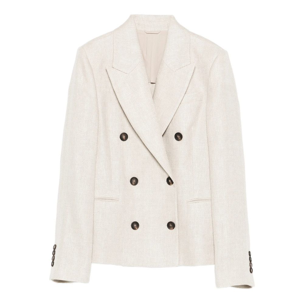 Brunello Cucinelli Brunello Cucinelli NEUTRALS Jackets - Blazers Size M / US 6-8 / IT 42-44 - 1 Thumbnail