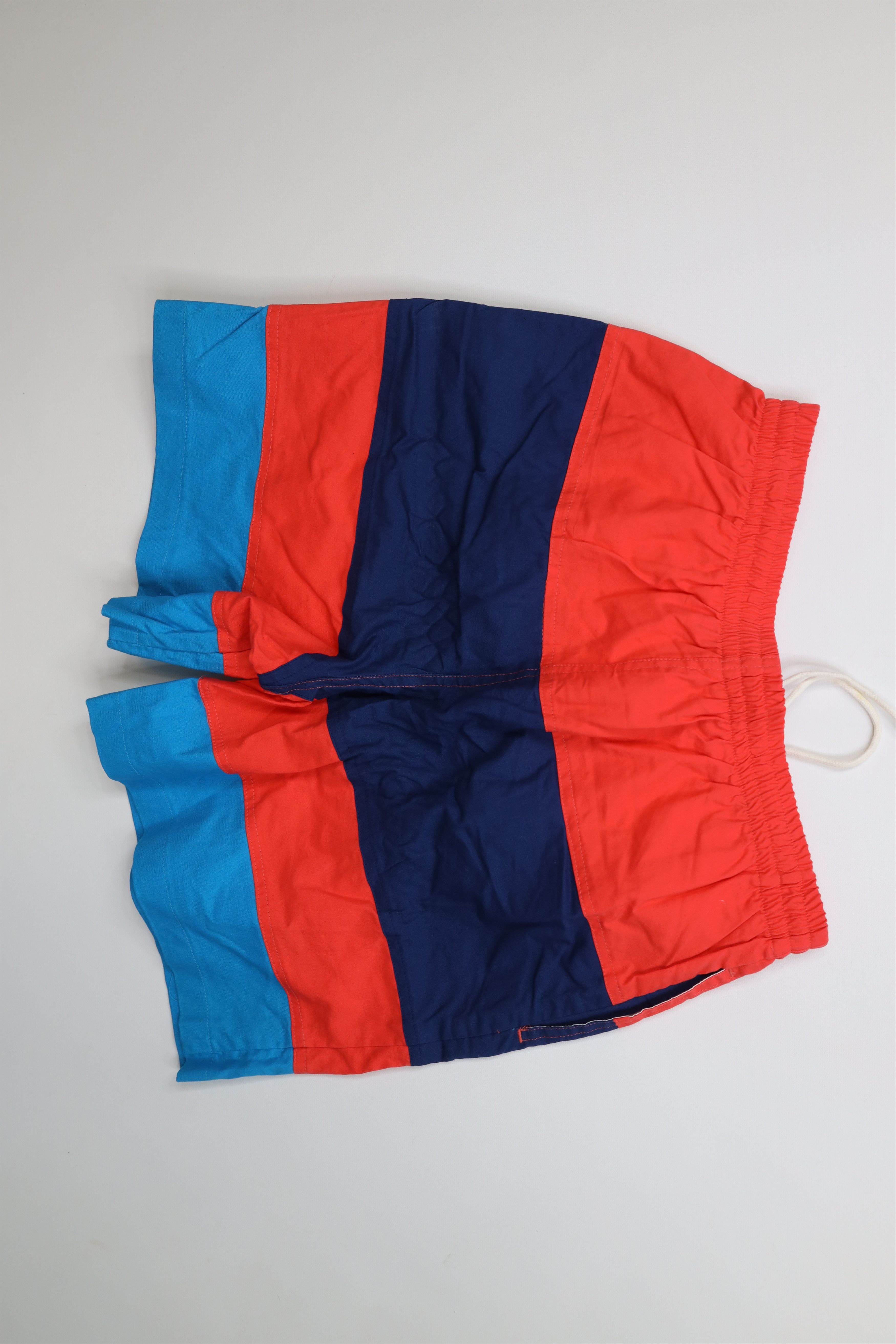 Vintage Vintage 90s Streetwear Block Lined Shorts Trunks Cotton Size US 32 / EU 48 - 10 Thumbnail