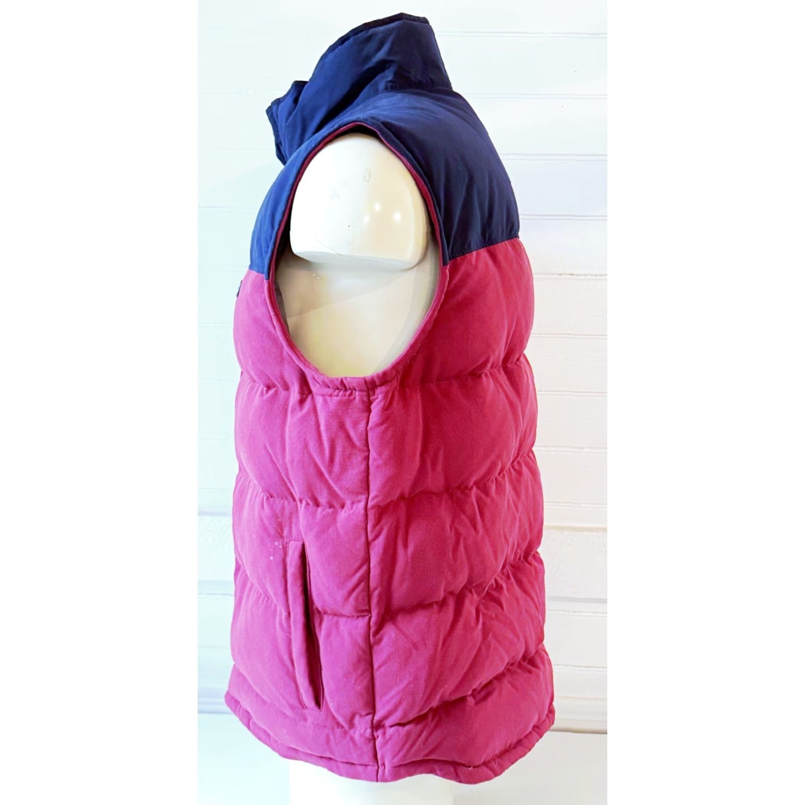 Patagonia PATAGONIA Vest Mens XL Bivy Down Full Zip Nylon Canvas Two-Tone Oxblood Burgundy Size US XL / EU 56 / 4 - 2 Thumbnail