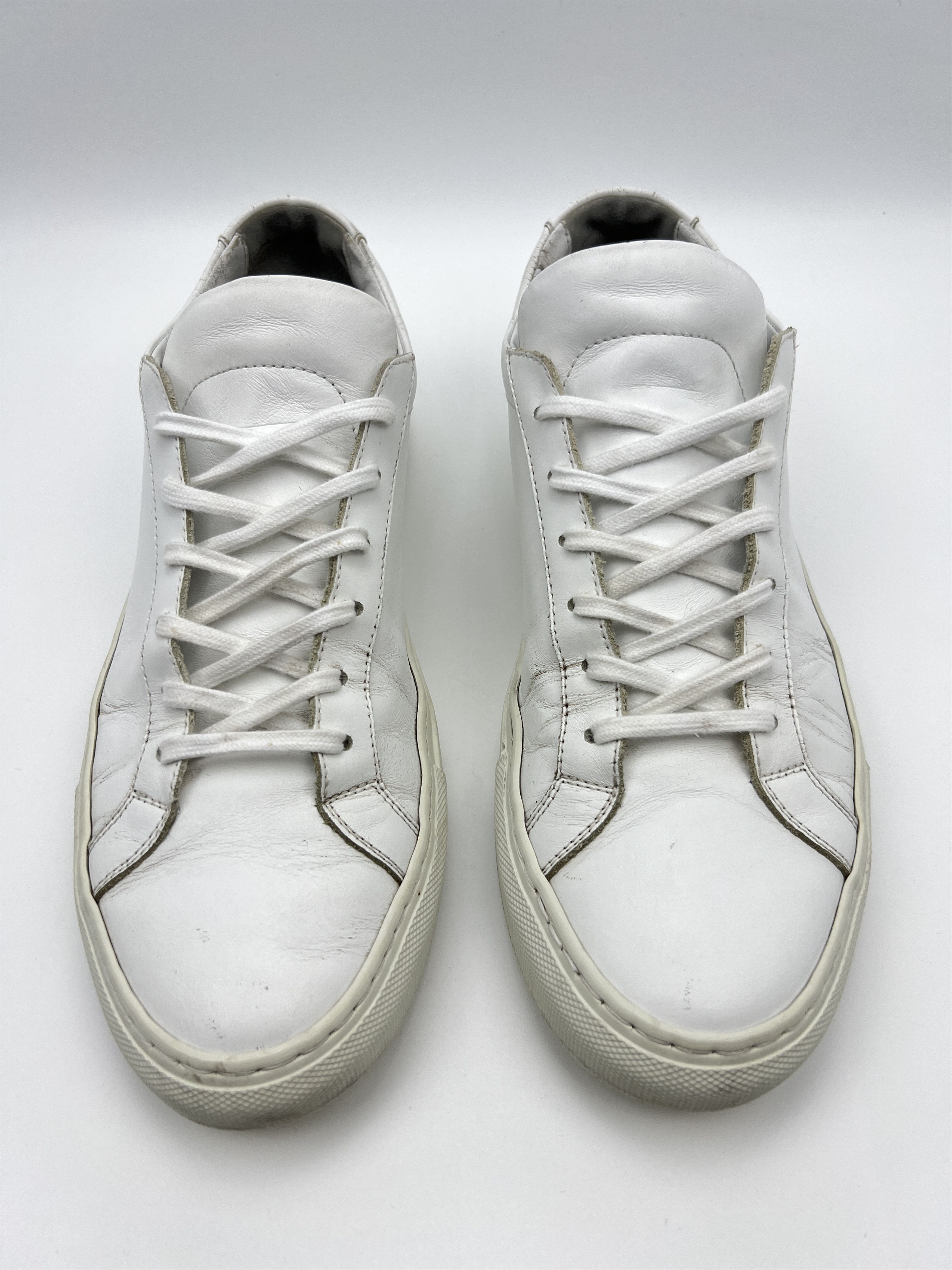 Common Projects Common Projects Achilles White Leather Sneakers Low 42 Size US 9 / EU 42 - 9 Thumbnail