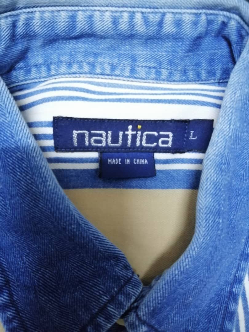Nautica × Vintage Vintage Nautica Button Shirt Size US L / EU 52-54 / 3 - 4 Thumbnail