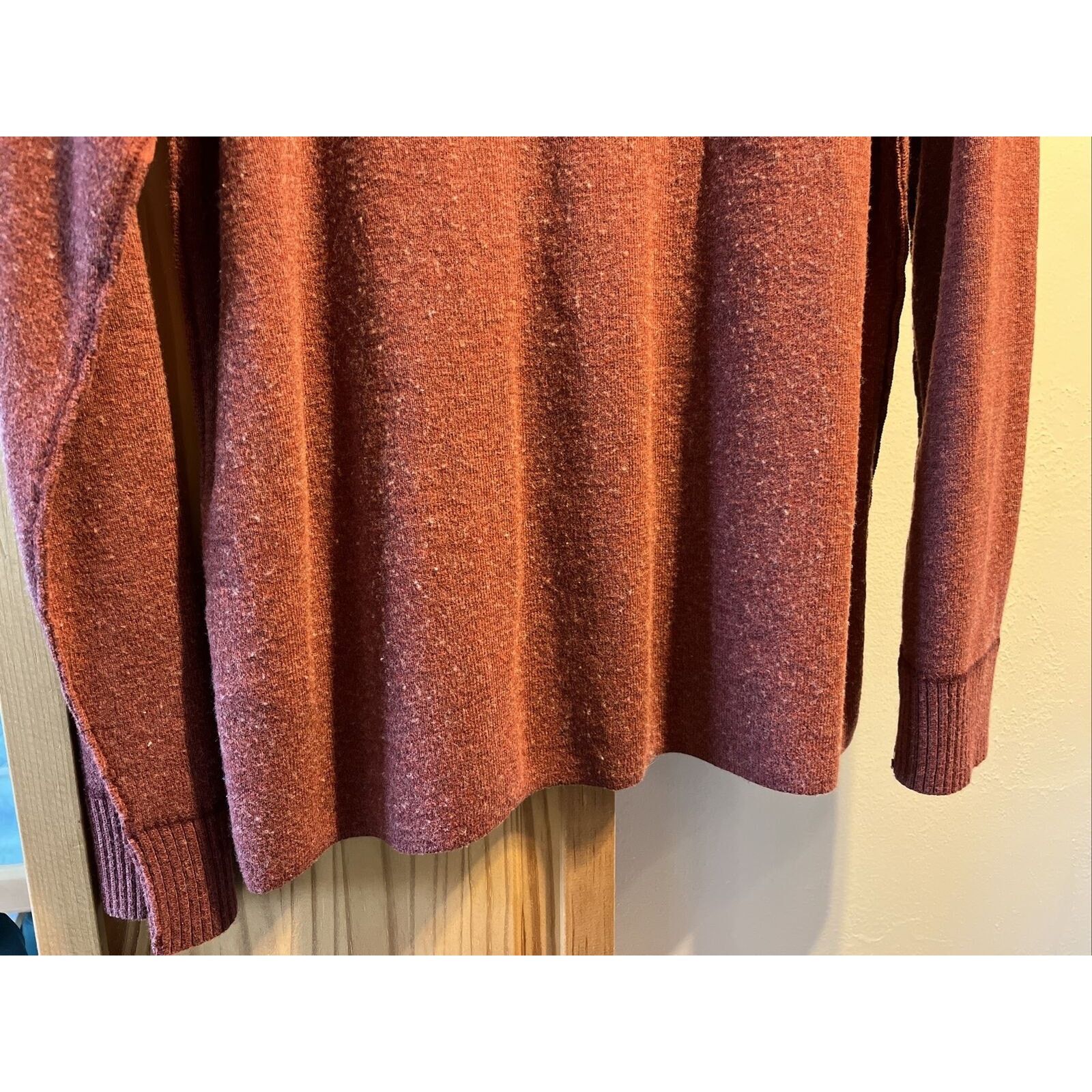 The North Face The North Face Mens L Red LS Zip Cotton Acrylic Wool Sweater Size US L / EU 52-54 / 3 - 14 Thumbnail