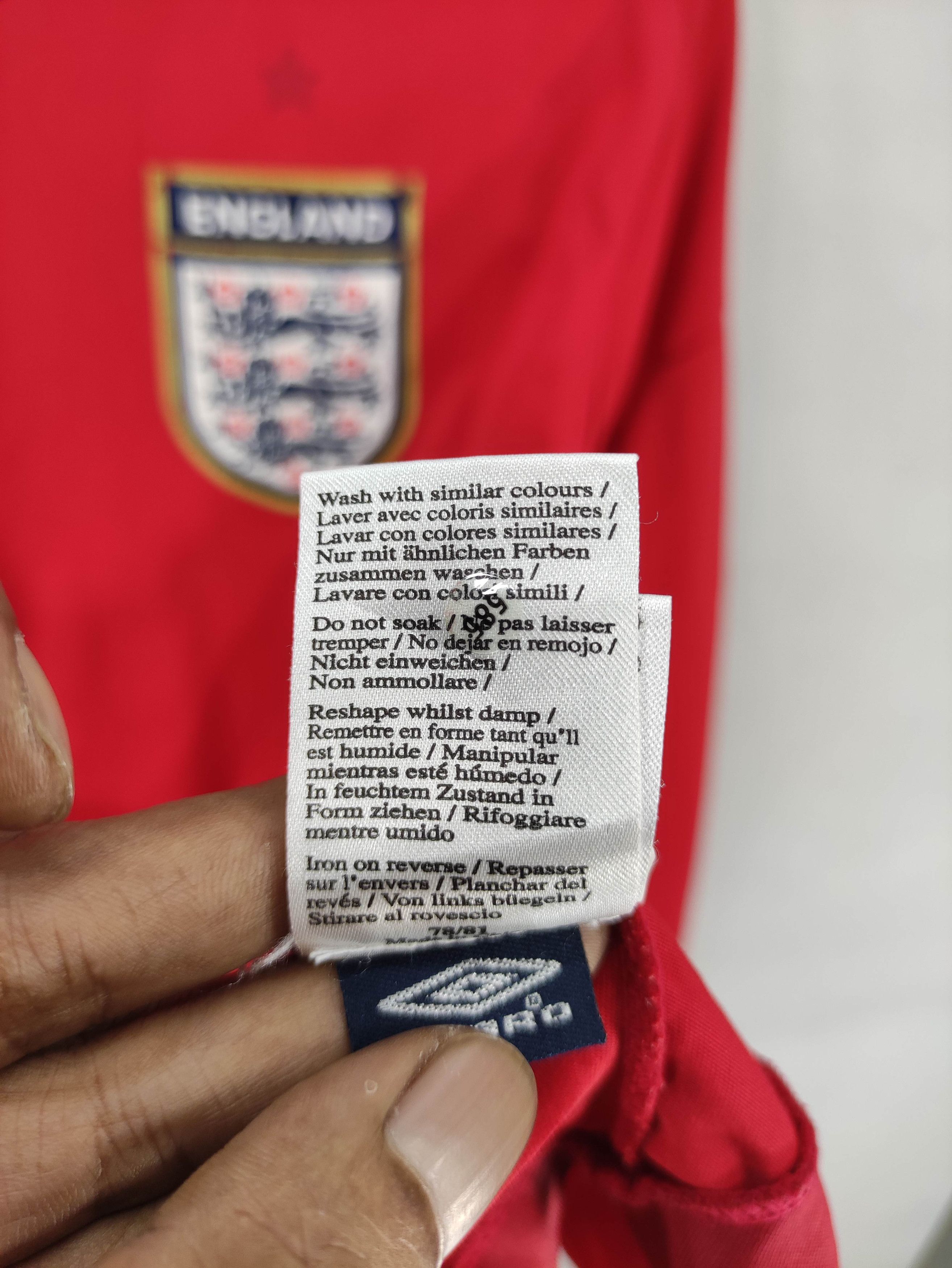 Umbro Vintage Jersey England Long Sleeve Shirt Size US M / EU 48-50 / 2 - 9 Thumbnail