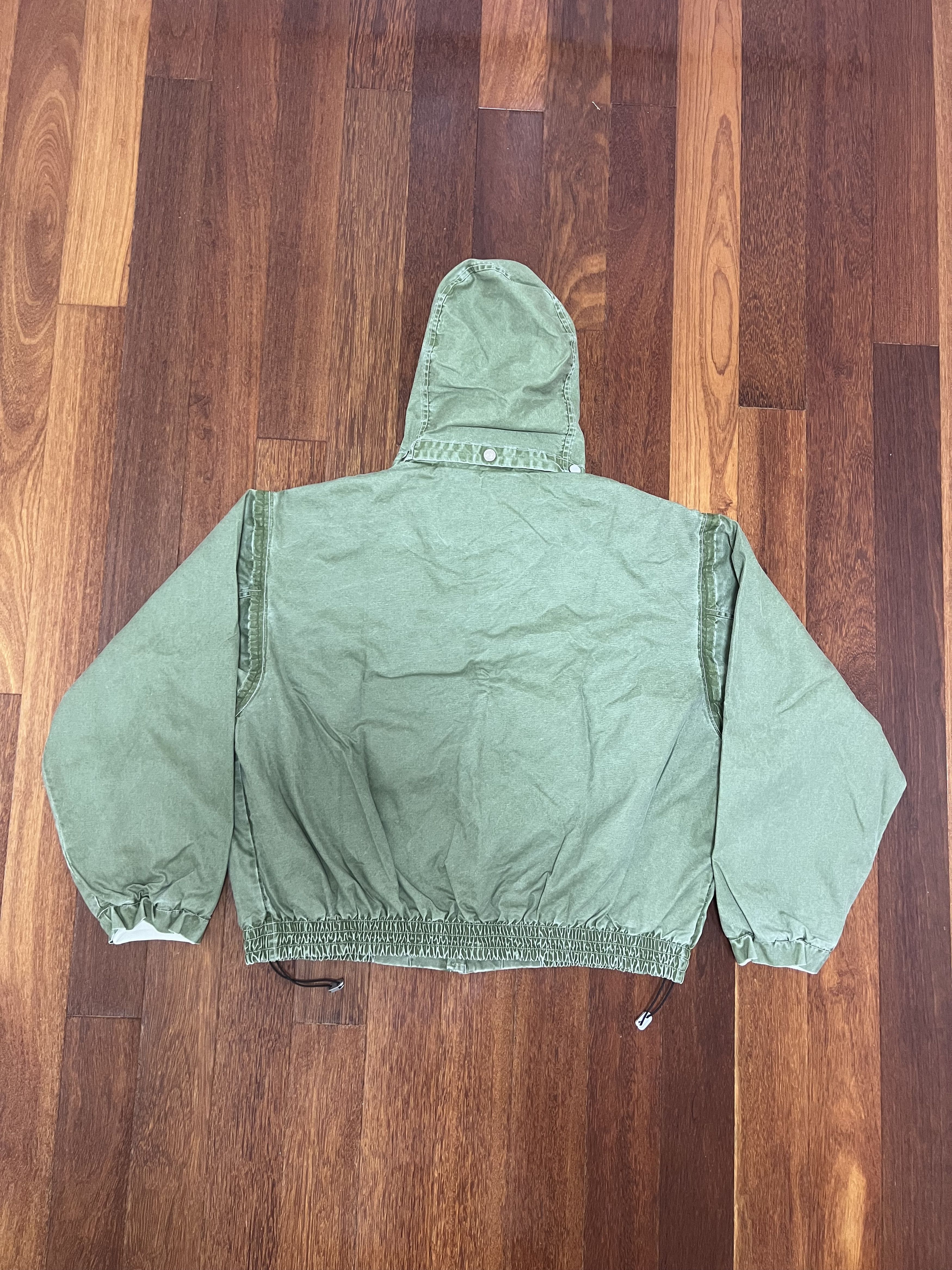 Arnar Mar Jonsson 💚 SS23 Ranra/Arnar Mar Jonsson Purs Hooded Jacket Oil Green Size US L / EU 52-54 / 3 - 5 Thumbnail