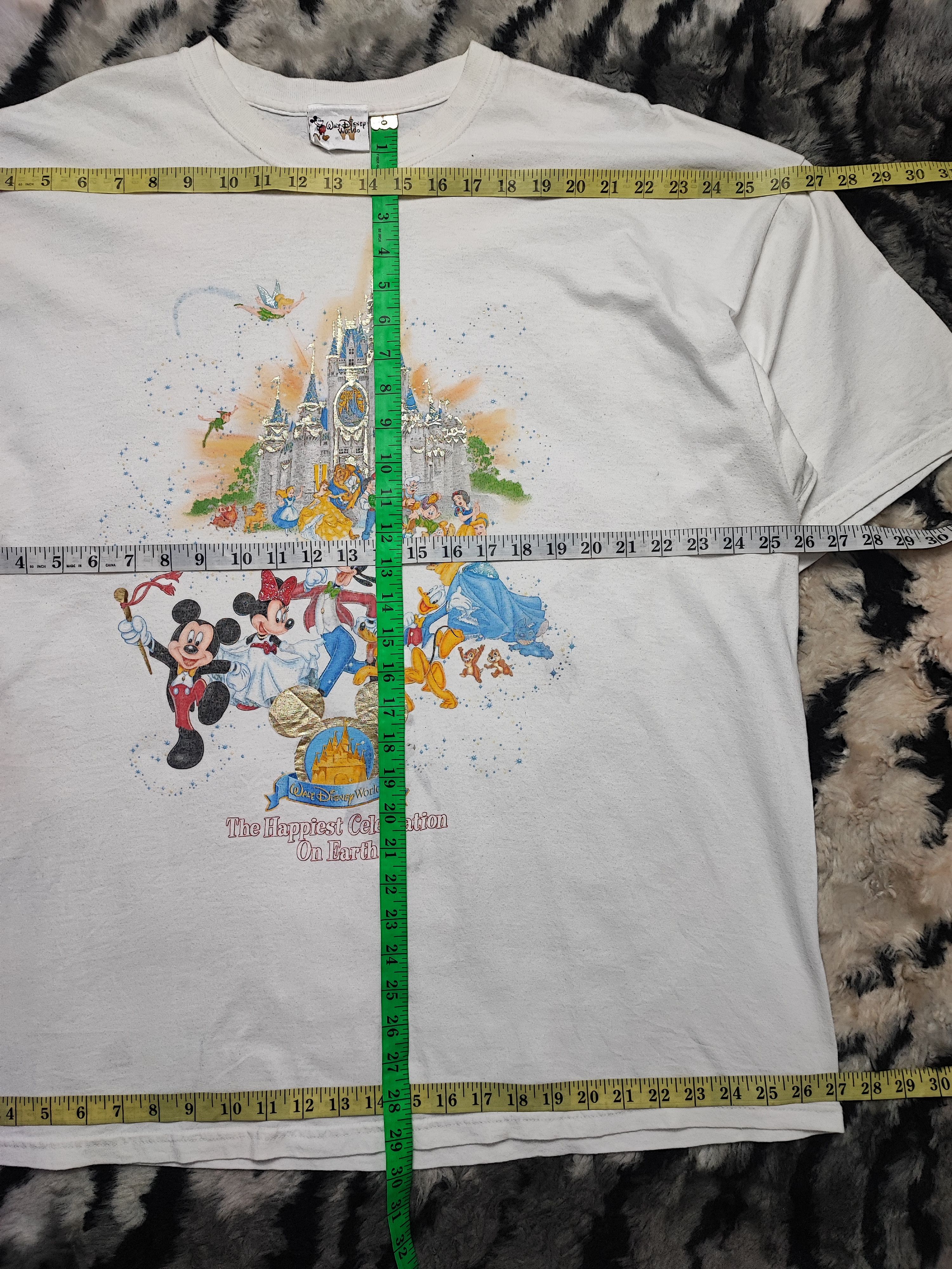 Disney Vintage Hollywood Mickey White Tshirt Full Character Size US XXL / EU 58 / 5 - 6 Thumbnail
