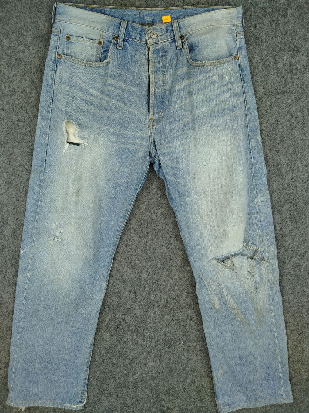 Levi's Blue Wash Vintage Levi's 501 Jeans 34x29.5 Denim -JN861 Size US 34 / EU 50 - 1 Thumbnail
