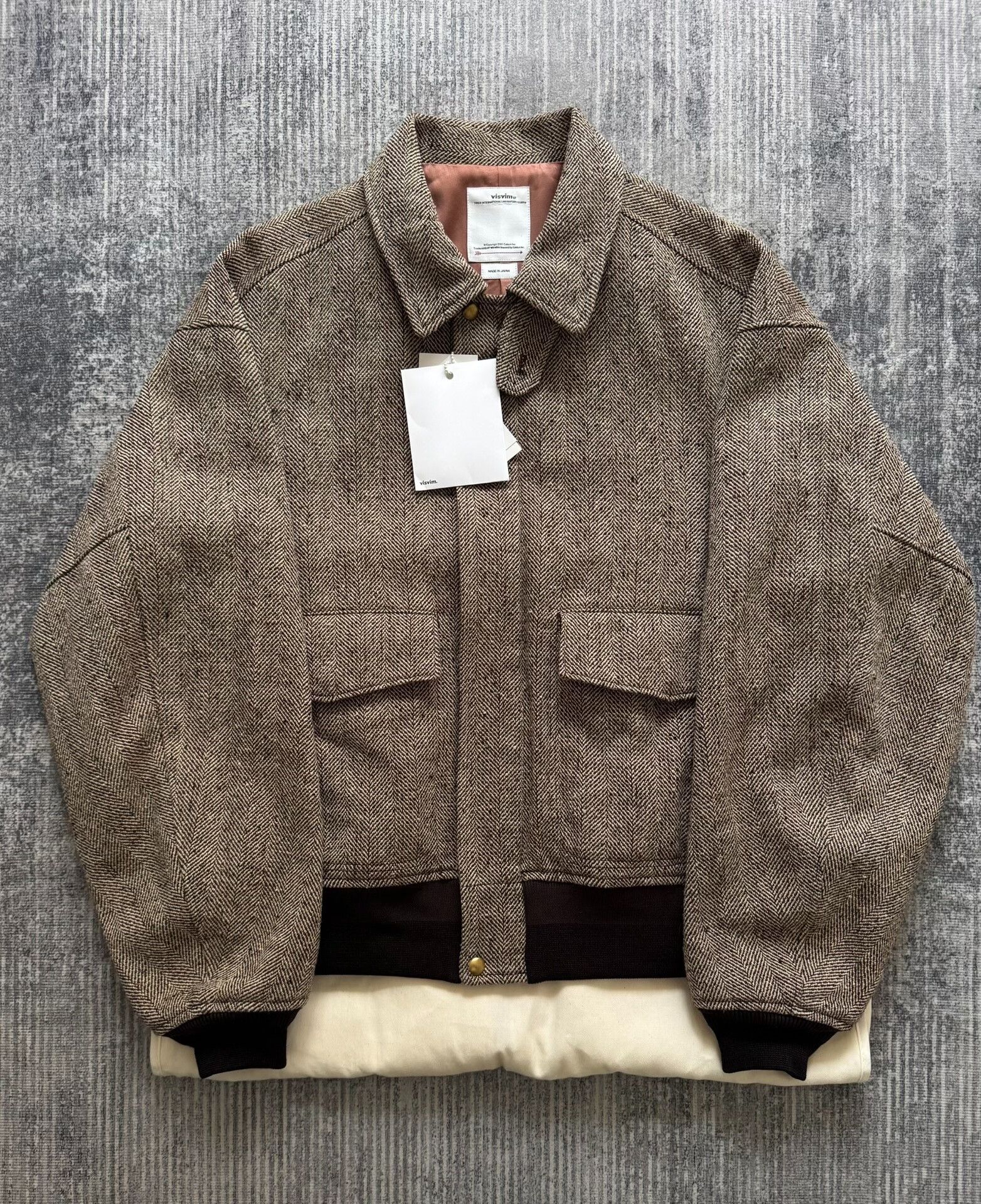 visvim airman 2 jacket in tweed