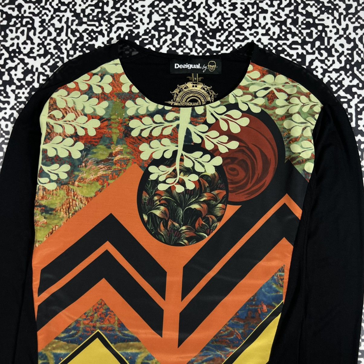 Desigual Vintage Y2K Desigual X Christian Lacroix Abstract Longsleeve Size S / US 4 / IT 40 - 6 Thumbnail