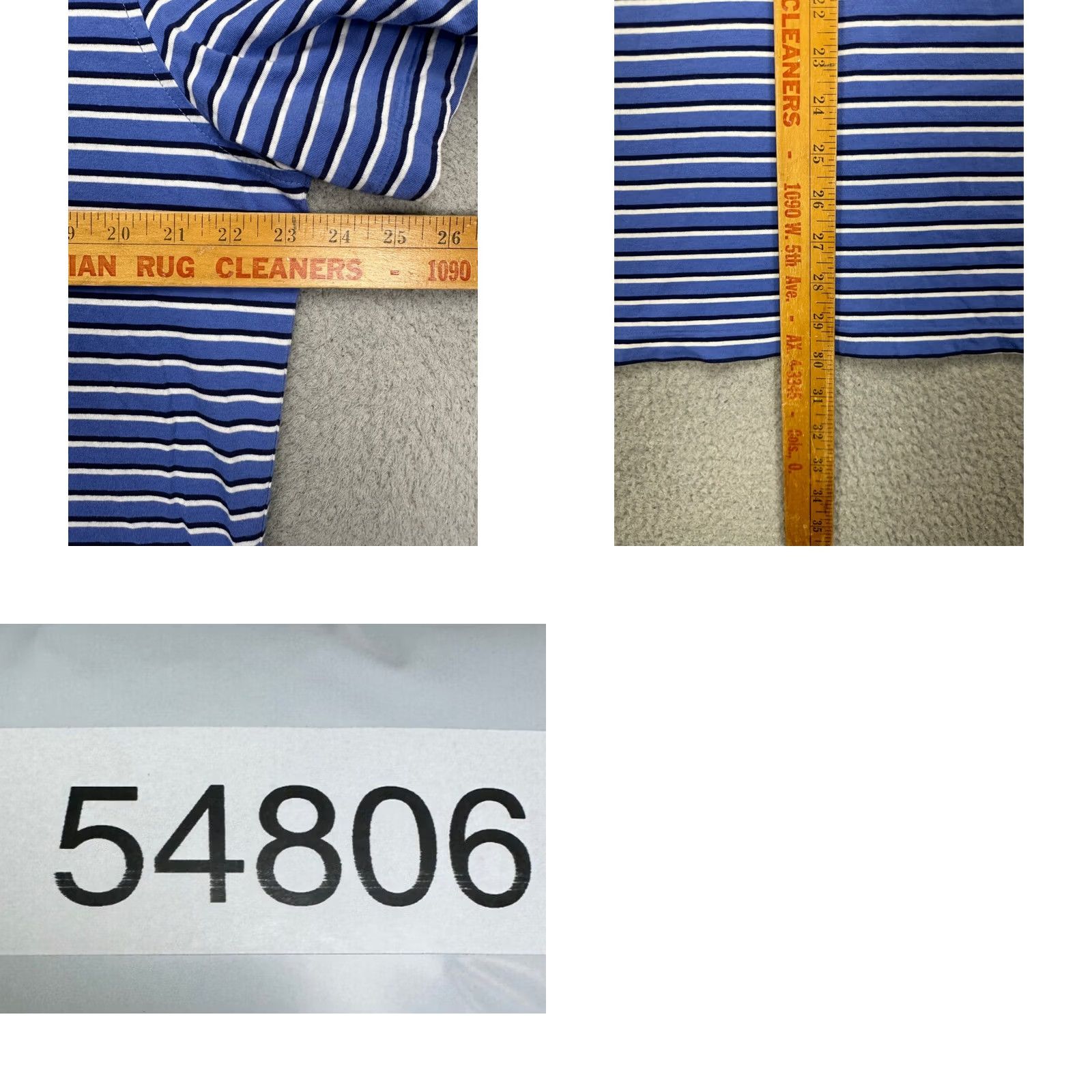 Polo Ralph Lauren Polo Ralph Lauren Shirt Adult Large Blue Striped Polo Classic Fit Pony Rugby Men Size US L / EU 52-54 / 3 - 8 Thumbnail