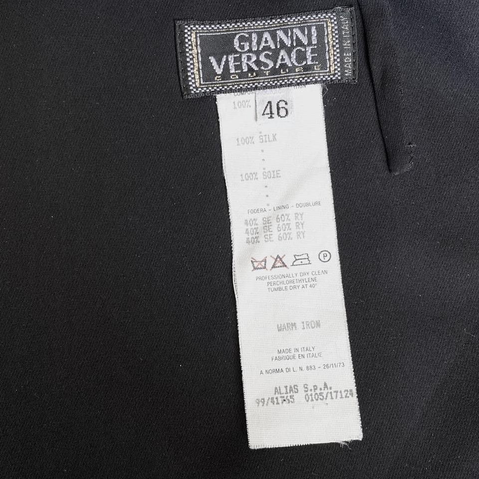 Versace Iconic S/S 1999 Gianni Versace black silk maxi dress Size M / US 6-8 / IT 42-44 - 6 Thumbnail