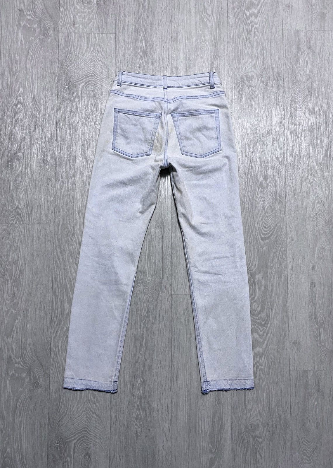 Acne Studios Women’s Acne Studios Row Bleached Jeans Denim Washed Dyed Size 25" / US 0 / IT 36 - 5 Thumbnail