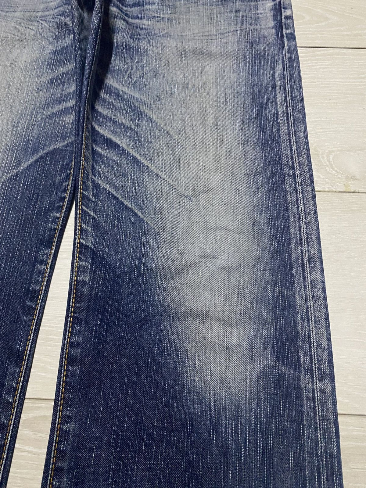Junya Watanabe Vintage Edwin 503 Faded Wash Distressed Loose Jeans Size US 32 / EU 48 - 8 Thumbnail