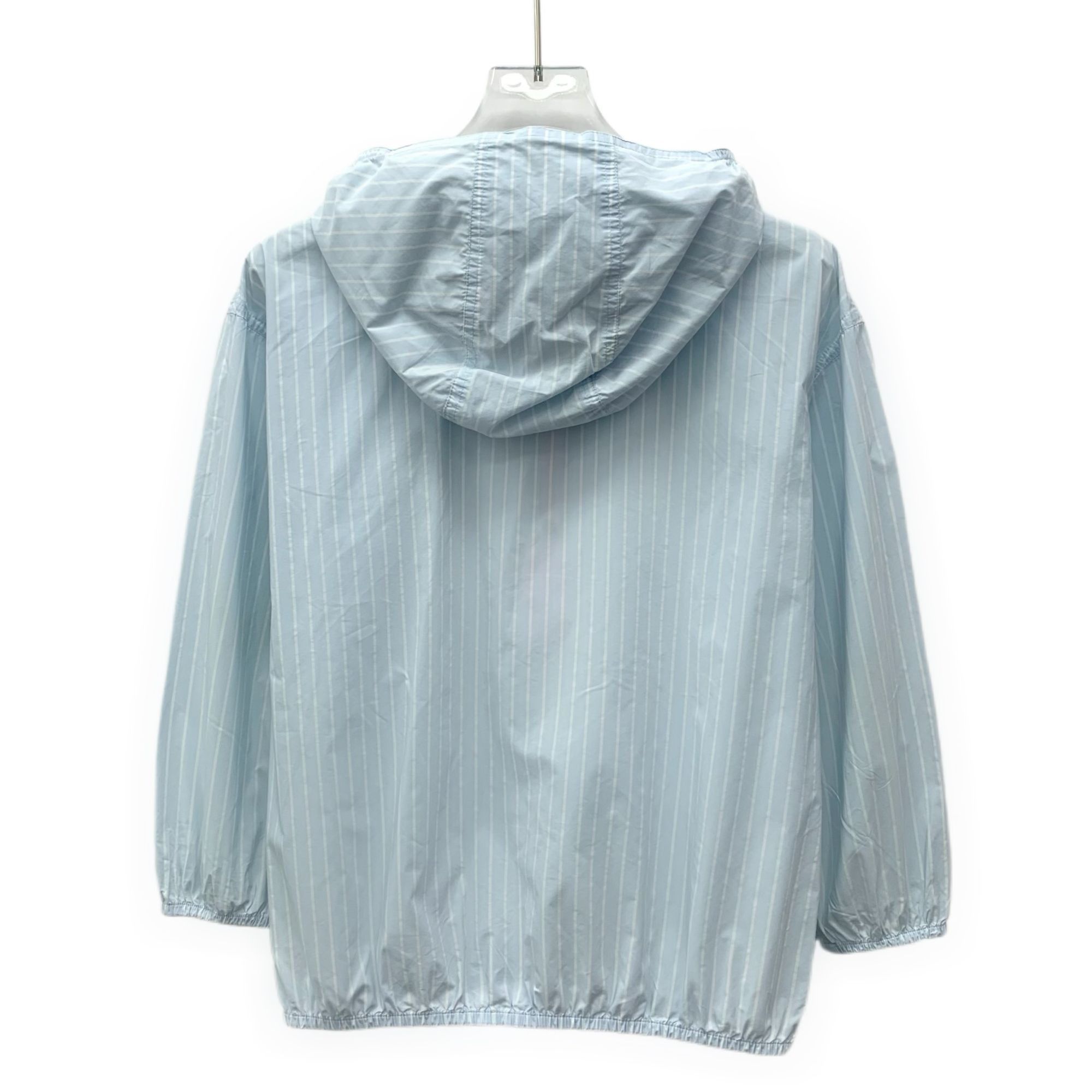 Dior Dior Light Blue Striped Hooded Cotton Blend Long-Sleeve Jack Size M / US 6-8 / IT 42-44 - 8 Thumbnail