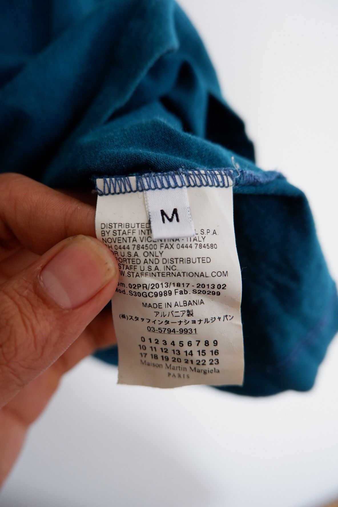 Maison Margiela Maison Margiela Aids Awareness V neck Tshirts Green Size US M / EU 48-50 / 2 - 6 Thumbnail
