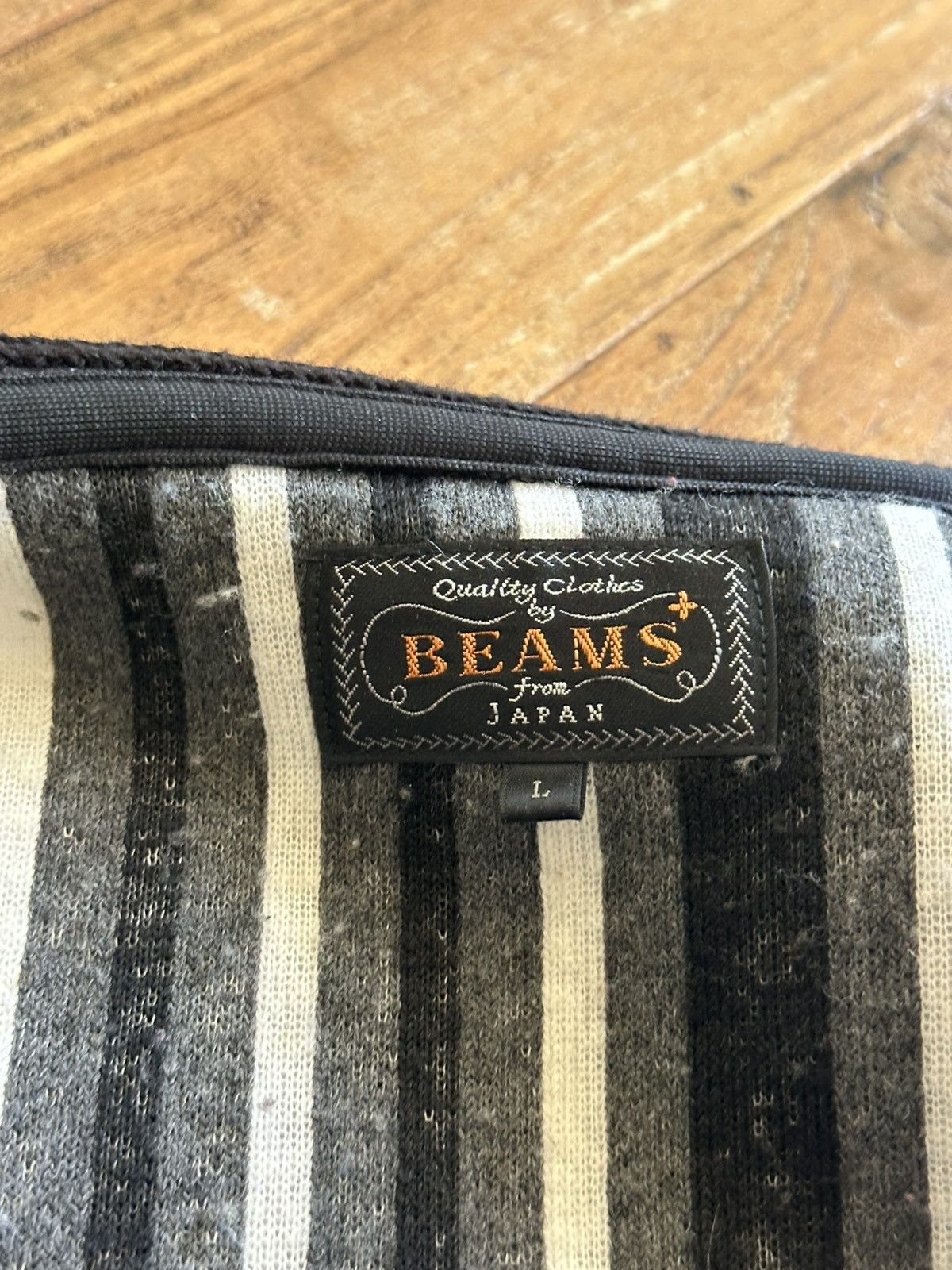 Beams Plus Beams Plus Stripe Fleece Cardigan Size US L / EU 52-54 / 3 - 4 Thumbnail