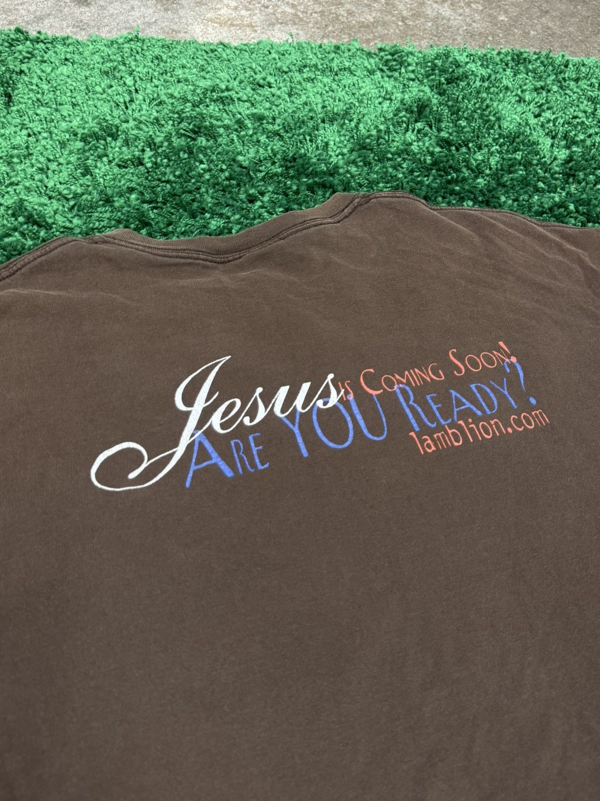 Vintage Vintage Y2K Borrowed Time Grunge Bleach Black Distressed Tee Size US XXL / EU 58 / 5 - 7 Thumbnail