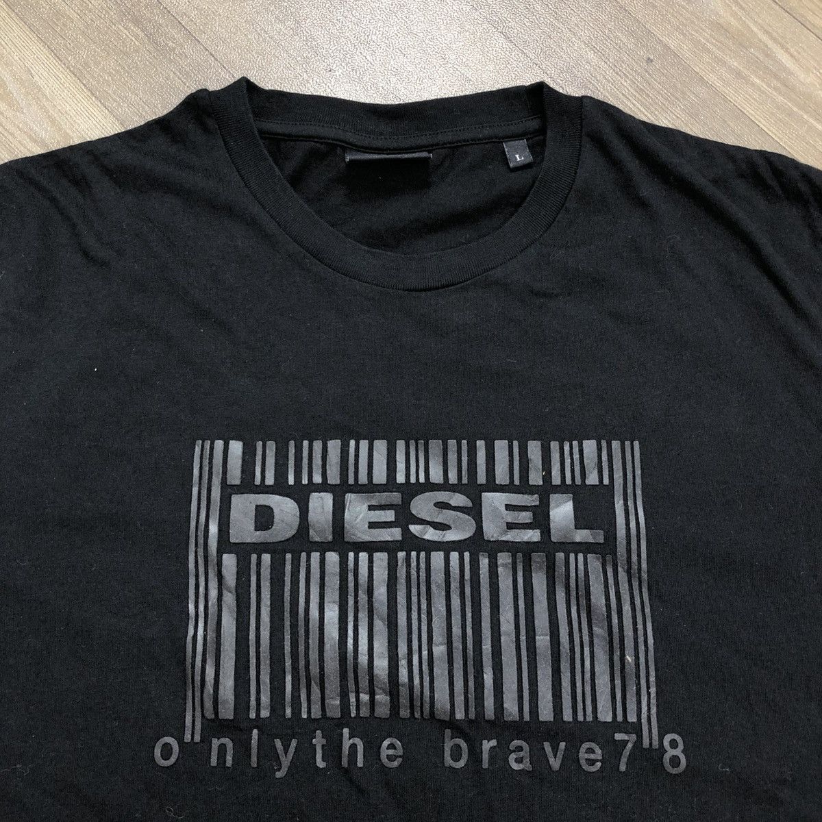 Diesel 2000s Diesel Logo Barcode Print T-shirt in Black Size US L / EU 52-54 / 3 - 3 Thumbnail