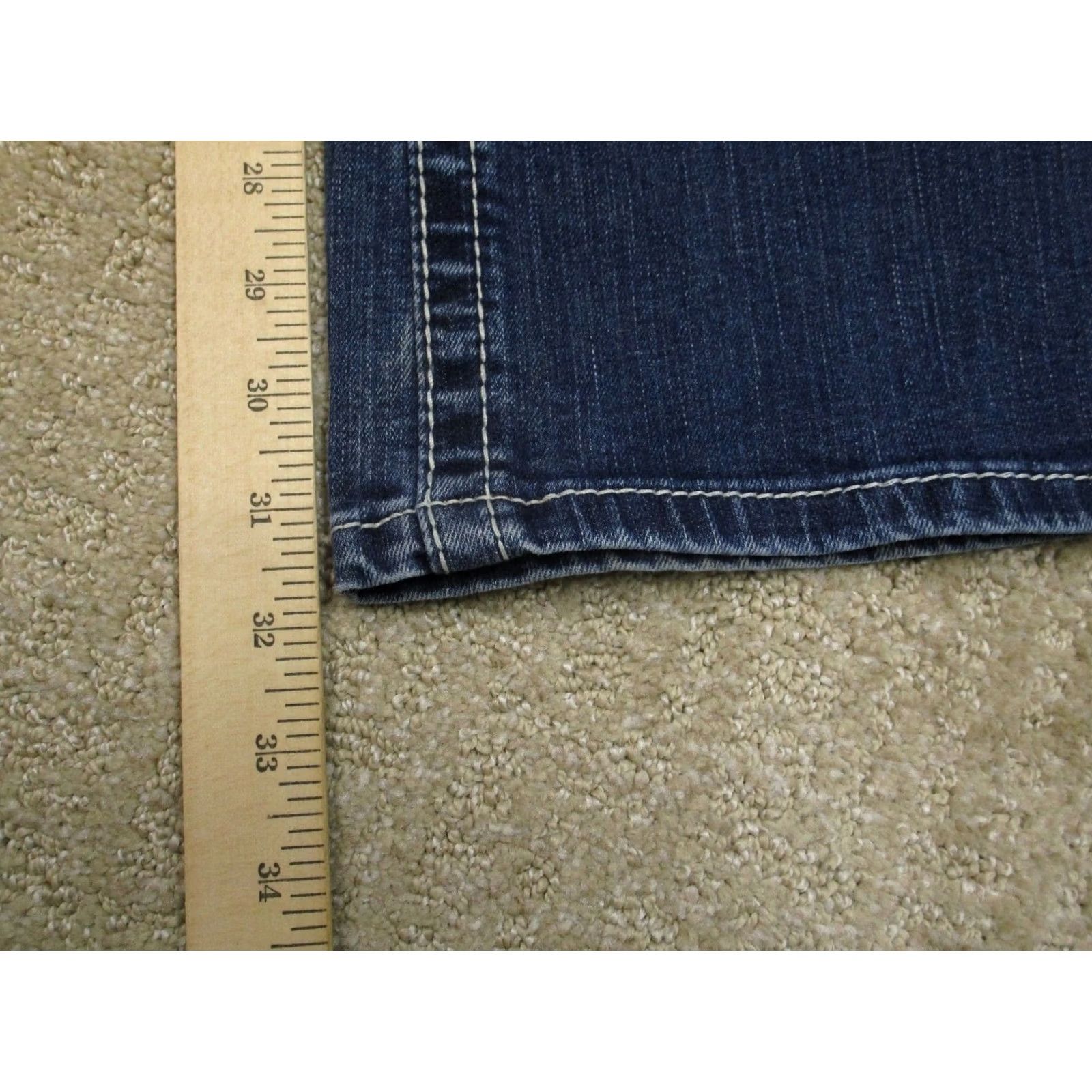 Ariat Ariat Jeans Women 29 Dark Wash Bootcut Denim Southwestern Logo Cowboy 5-Pocket Regular Rise Blue Mens? Size 29" - 7 Thumbnail