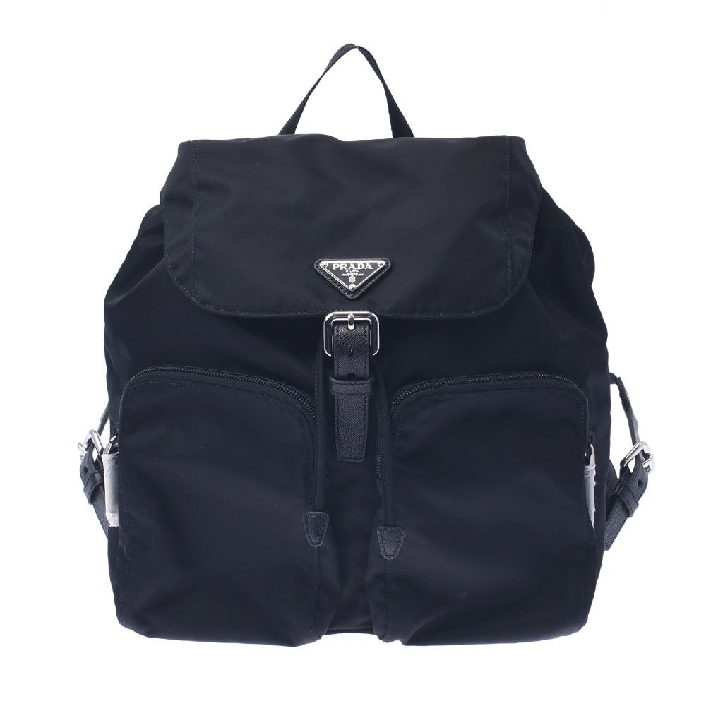 Prada Backpack Nylon Rucksack Daypack Black