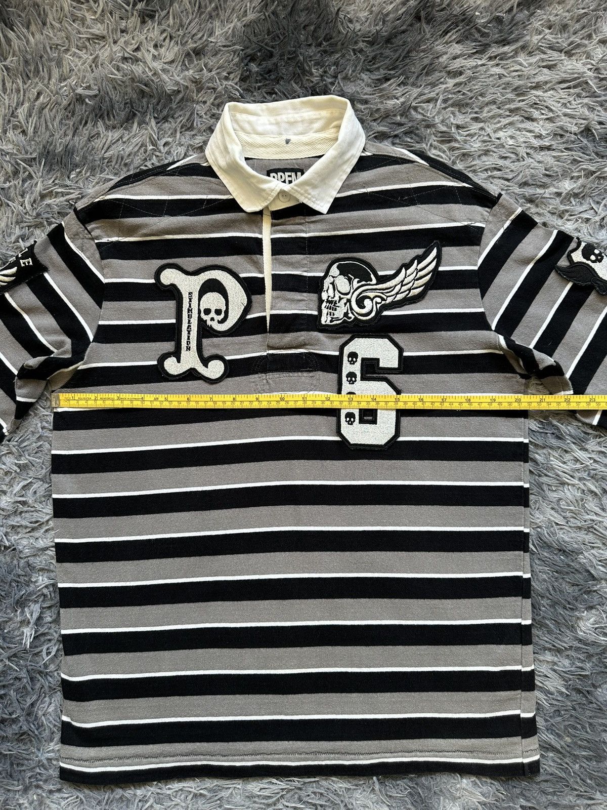 PPFM 2011A/W PPFM - ''RULE 05'' Striped polo long sleeve Size US L / EU 52-54 / 3 - 9 Thumbnail