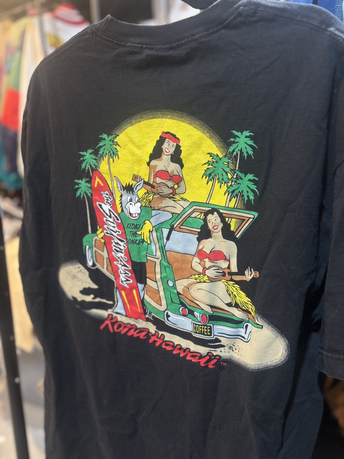 Vintage The Surfin A$$ Kona, Hawaii Tee Size US XL / EU 56 / 4 - 2 Thumbnail