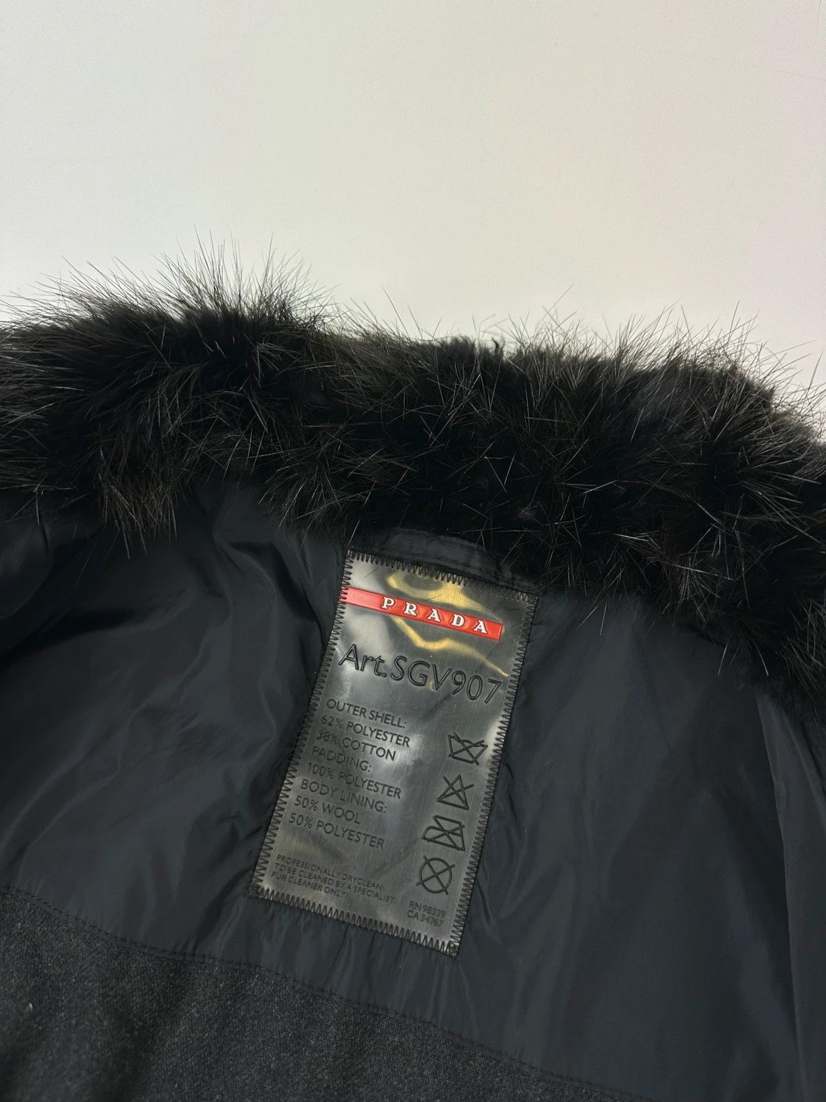 Prada Prada Sport FW2007 Black Faded Bomber Aviator Jacket Size US XL / EU 56 / 4 - 14 Thumbnail