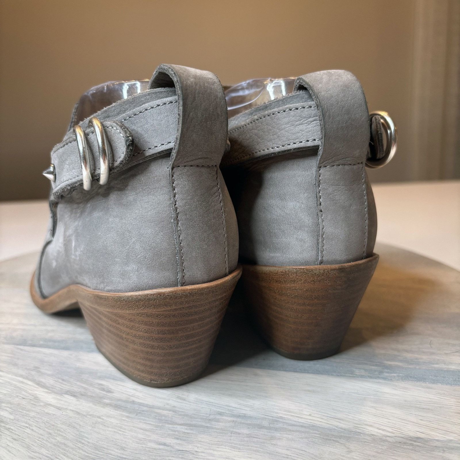 Rag & Bone Rag & Bone Sullivan Women's Grey Leather Boots Shoes Size 8 Size US 8 / IT 38 - 7 Thumbnail