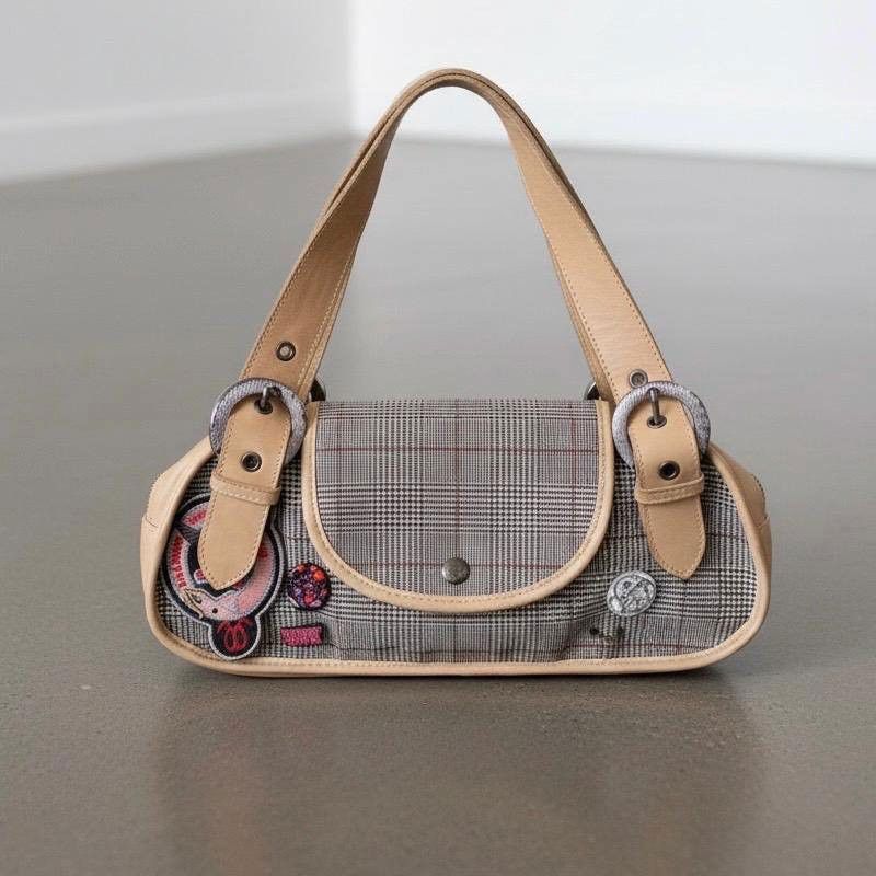 Roberto Cavalli The Cavalli Checkered Leather Bag Size ONE SIZE - 2 Thumbnail