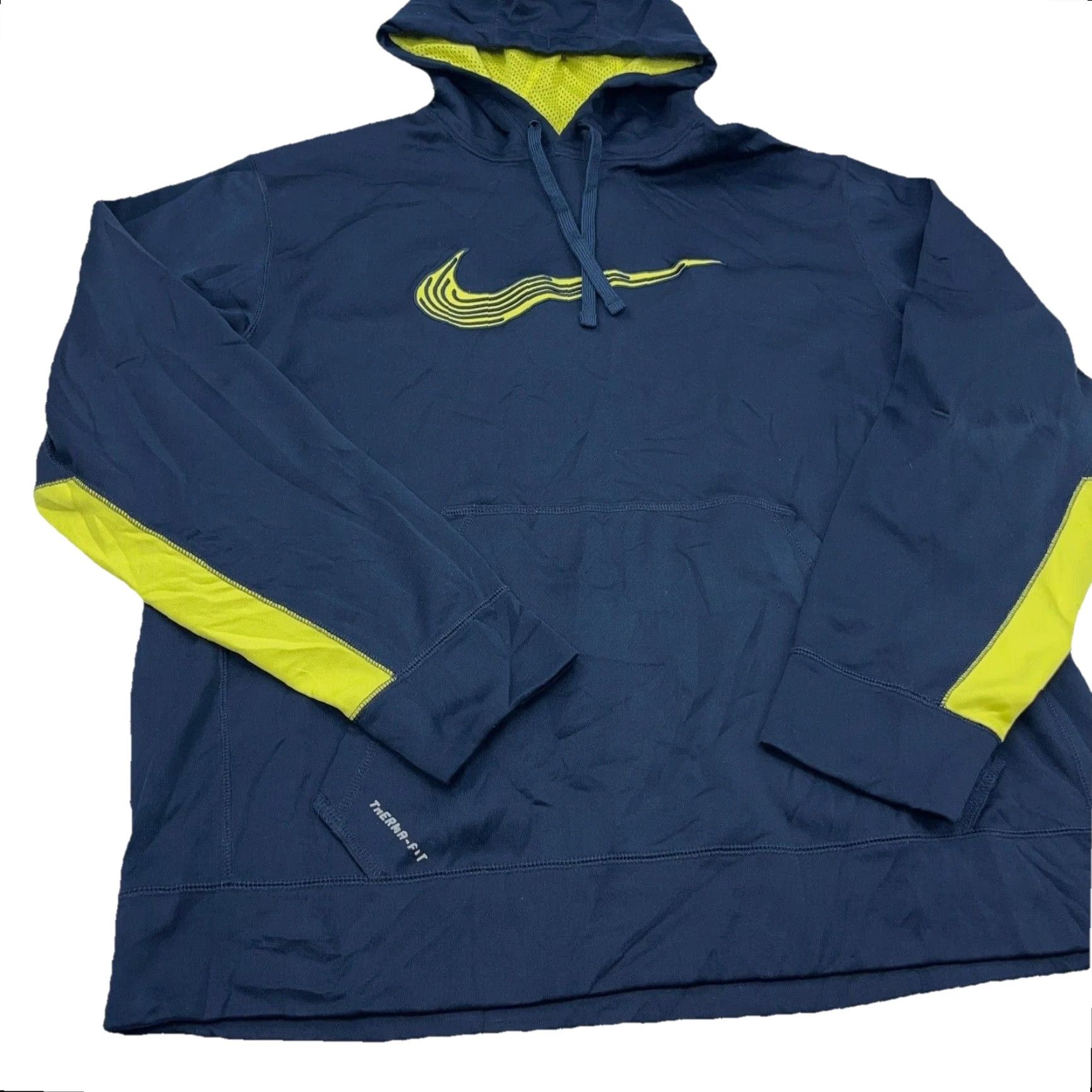 Nike Nike Hoodie Men XL Black Yellow Sweatshirt Sweater Therma Performance Size US XL / EU 56 / 4 - 3 Thumbnail